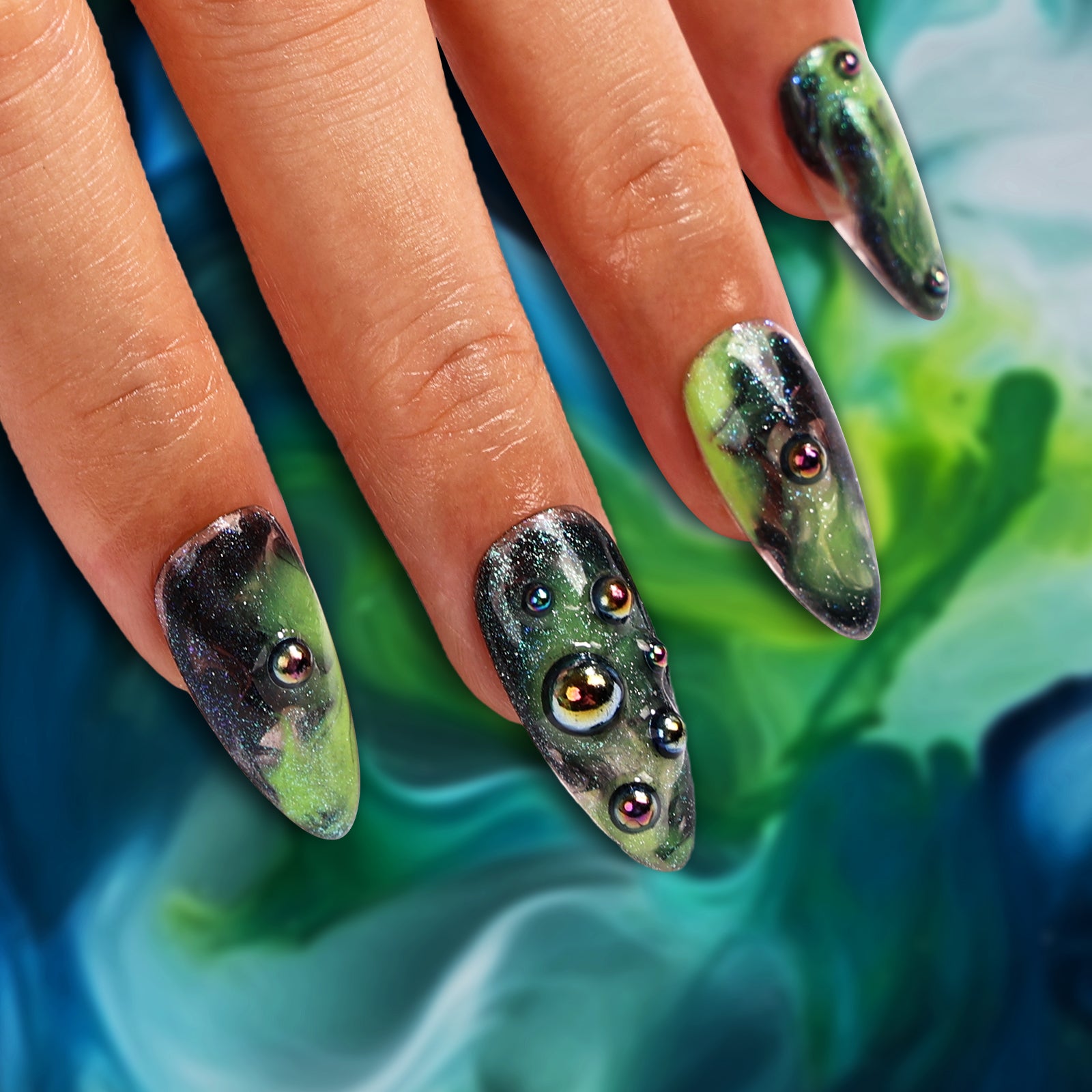 Nebula Stiletto Regular Press On Nails| MelodySusie