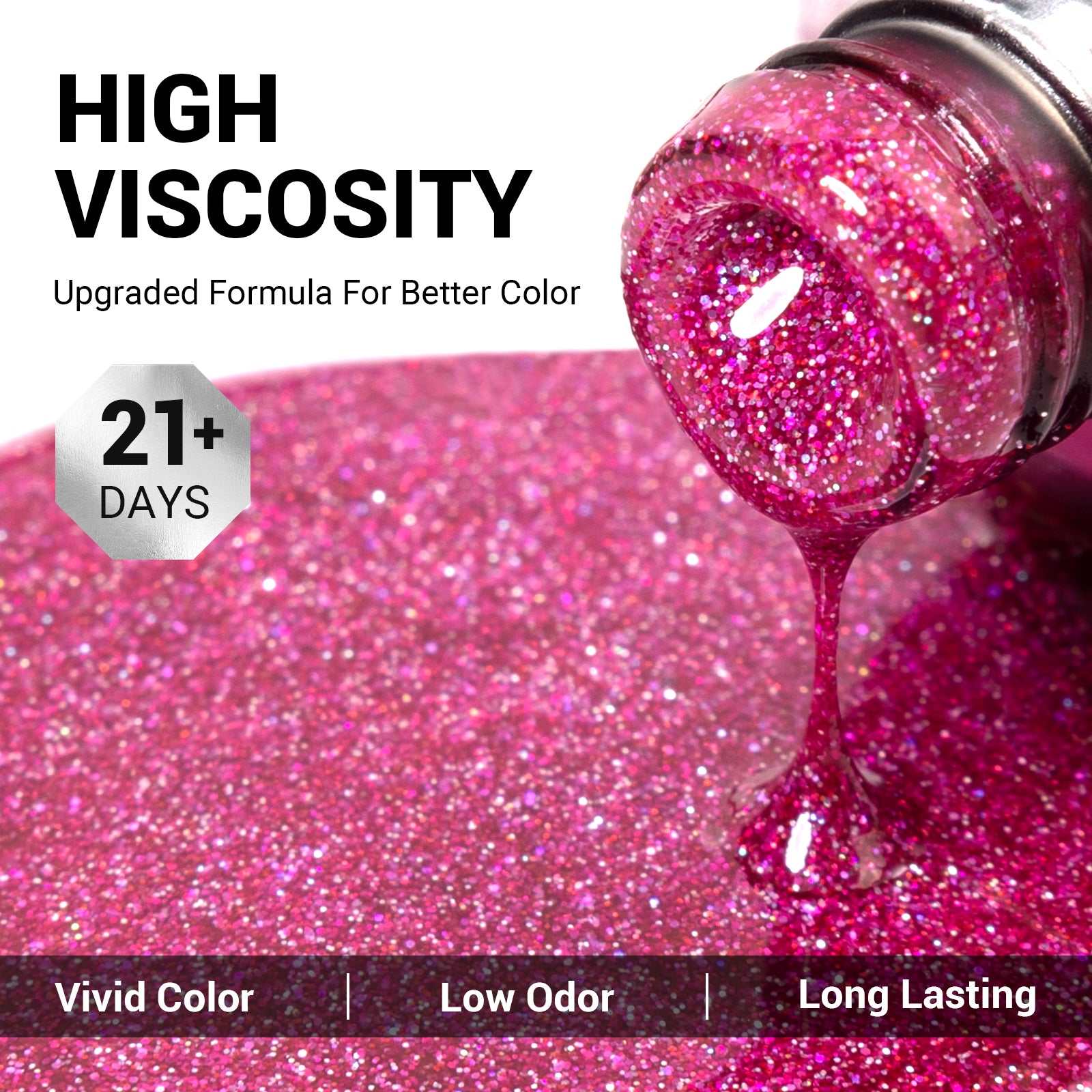 1662 Dazzling Pink - TPO-Free Thick Gel Nail Polish(15ml)