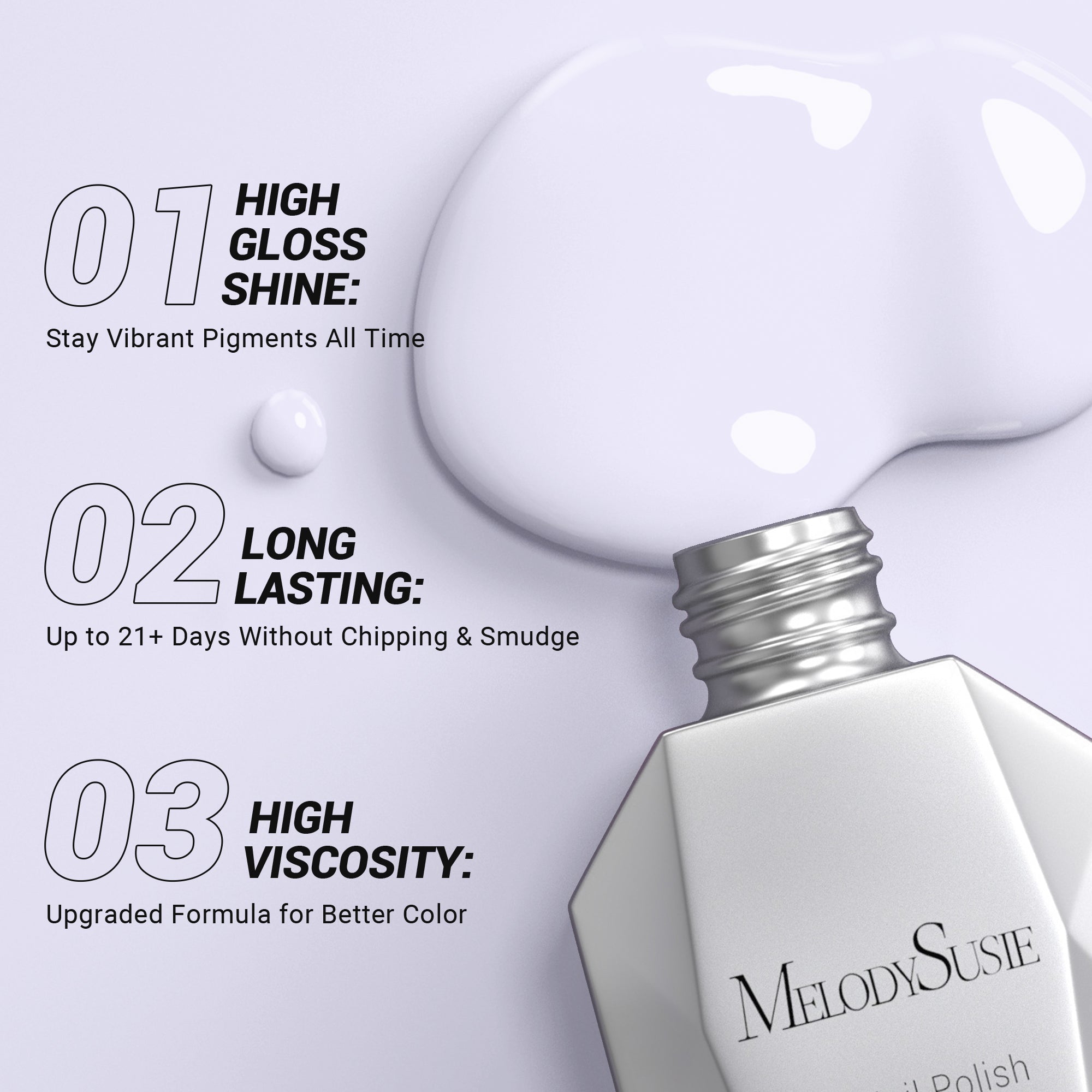 1668 Tennis Purple - TPO-Free Thick Gel Nail Polish(15ml)