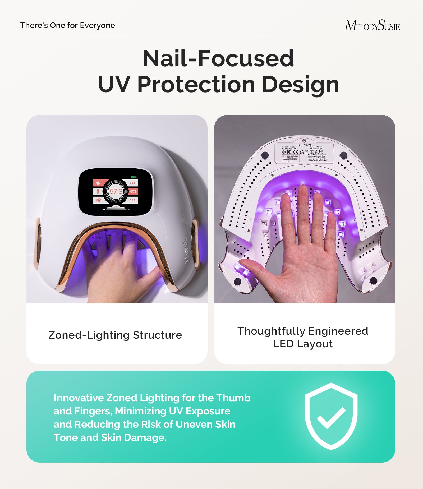 P-Plus29A Cordless UVbrella Dome UV Nail Lamp