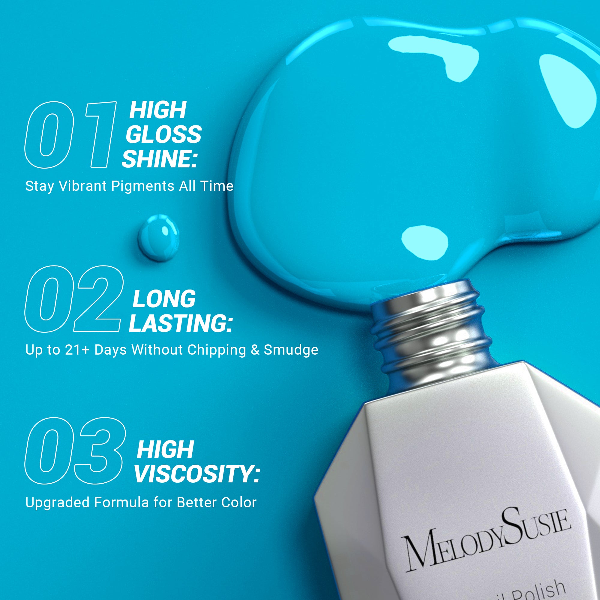 938 Fair Isle Knit Blue - TPO-Free Thick Gel Nail Polish(15ml)