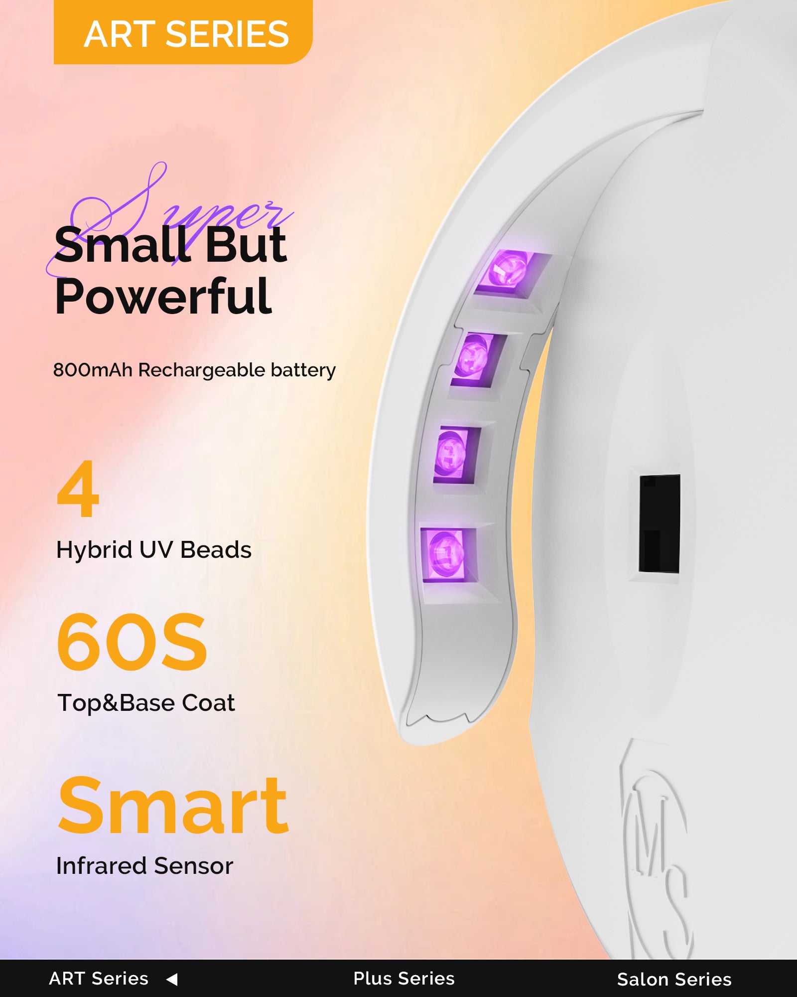 Rechargeable P-Art04M Mini UV Nail Art Lamp
