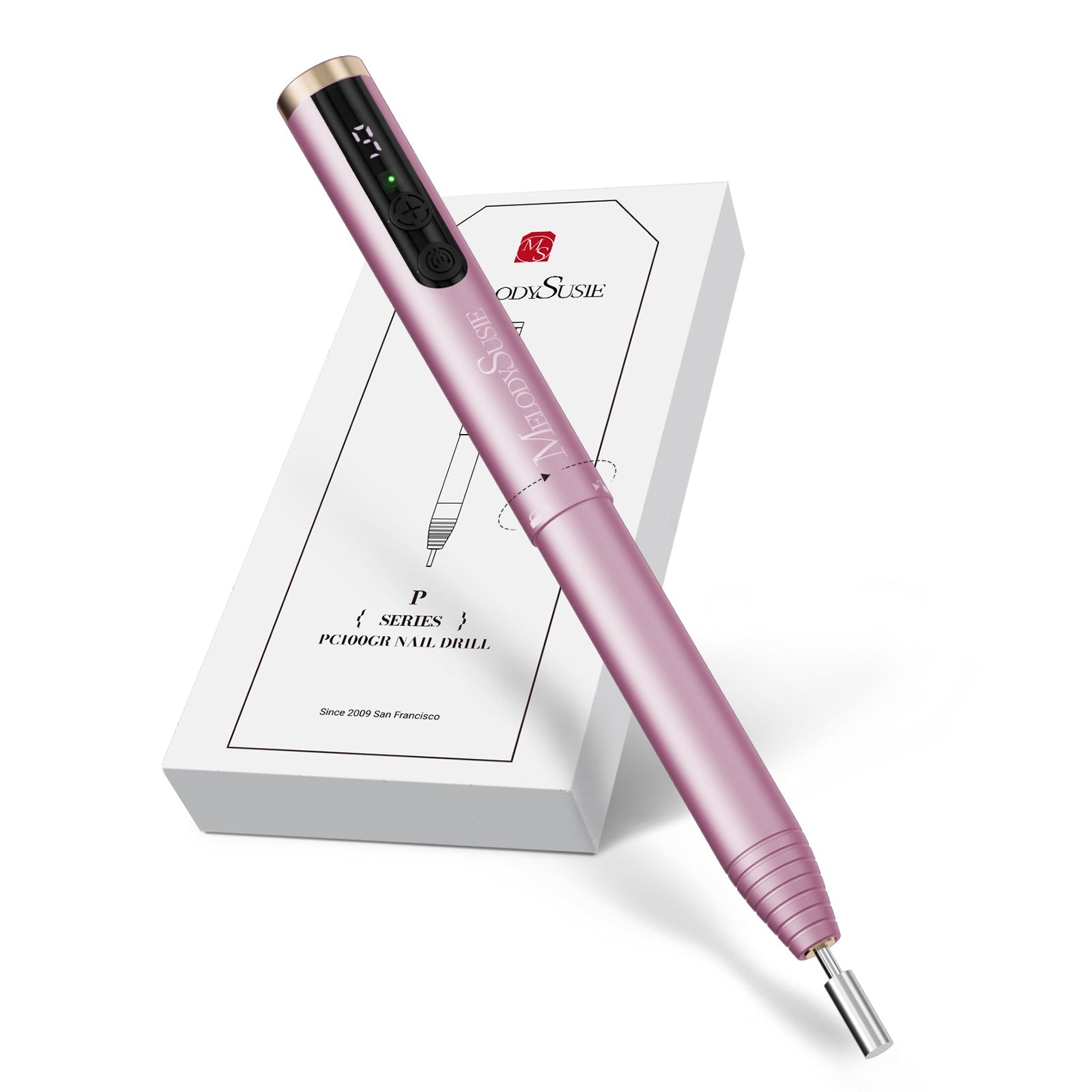PocketNail PC100GR/PC100G Pen-Shaped Portable Nail Drill 20,000RPM
