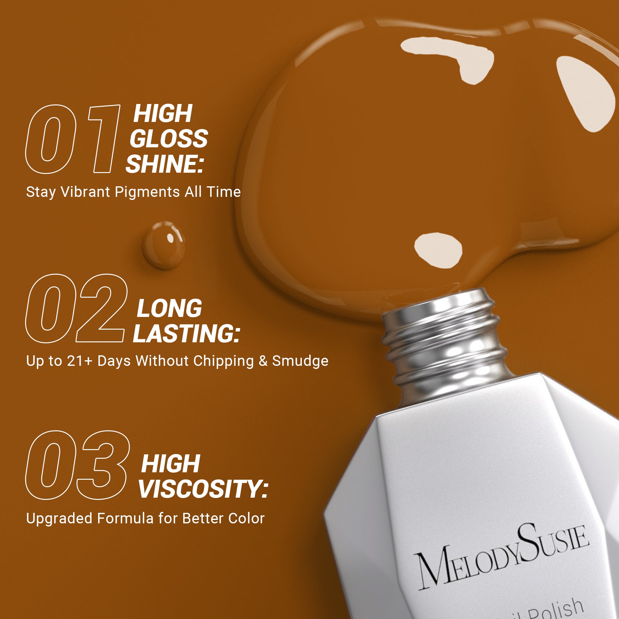 1671 Caramel Coffee Brown - TPO-Free Thick Gel Nail Polish(15ml)