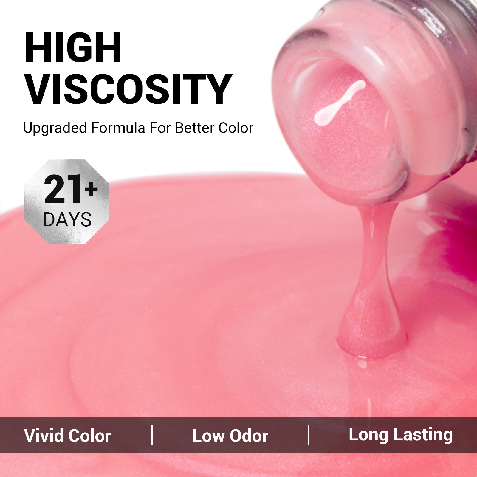 1182 Electric Pink Neon - TPO-Free Thick Gel Nail Polish(15ml)