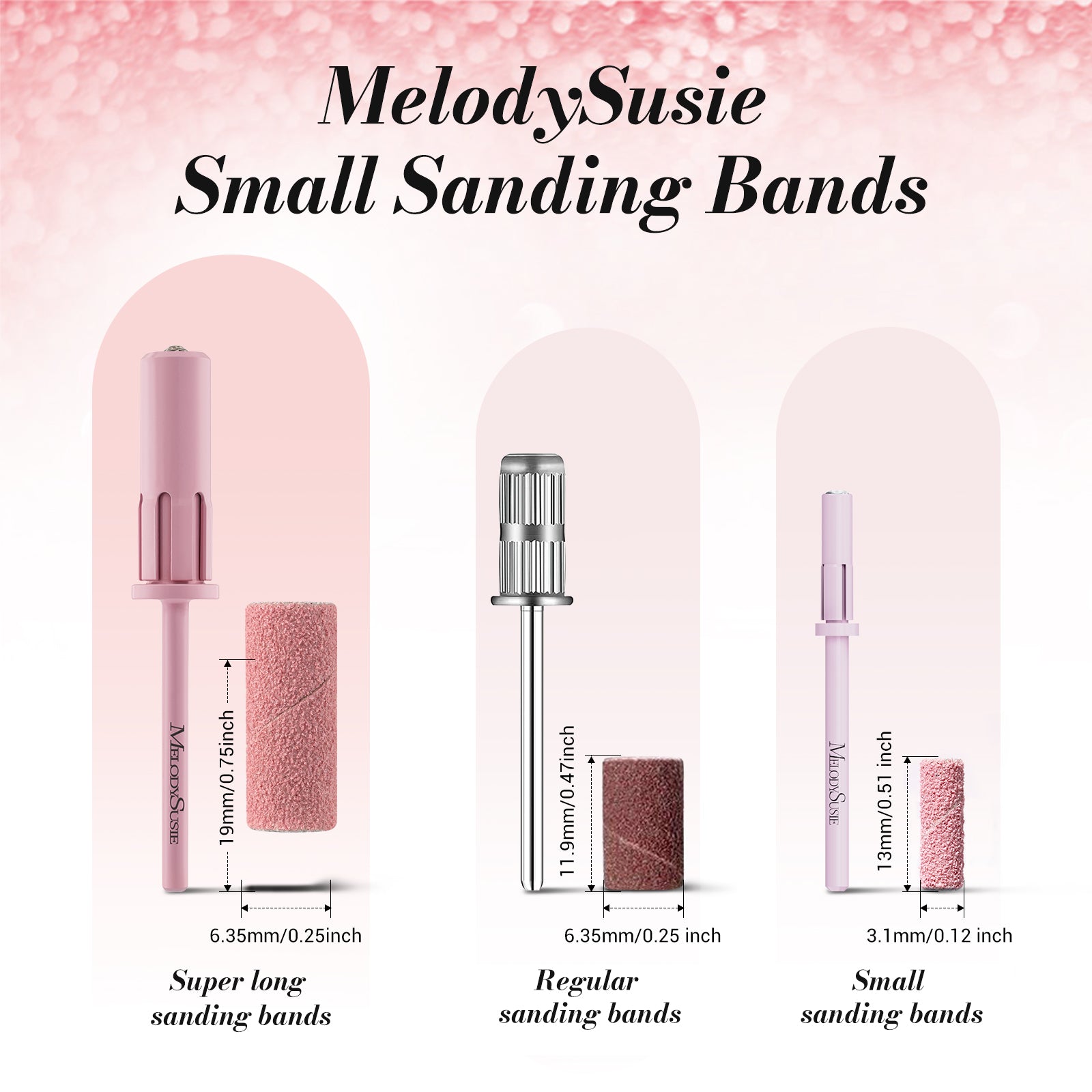 120Pcs Small Sanding Bands for 3.1mm Mandrel Bit (Only Sanding Bands)