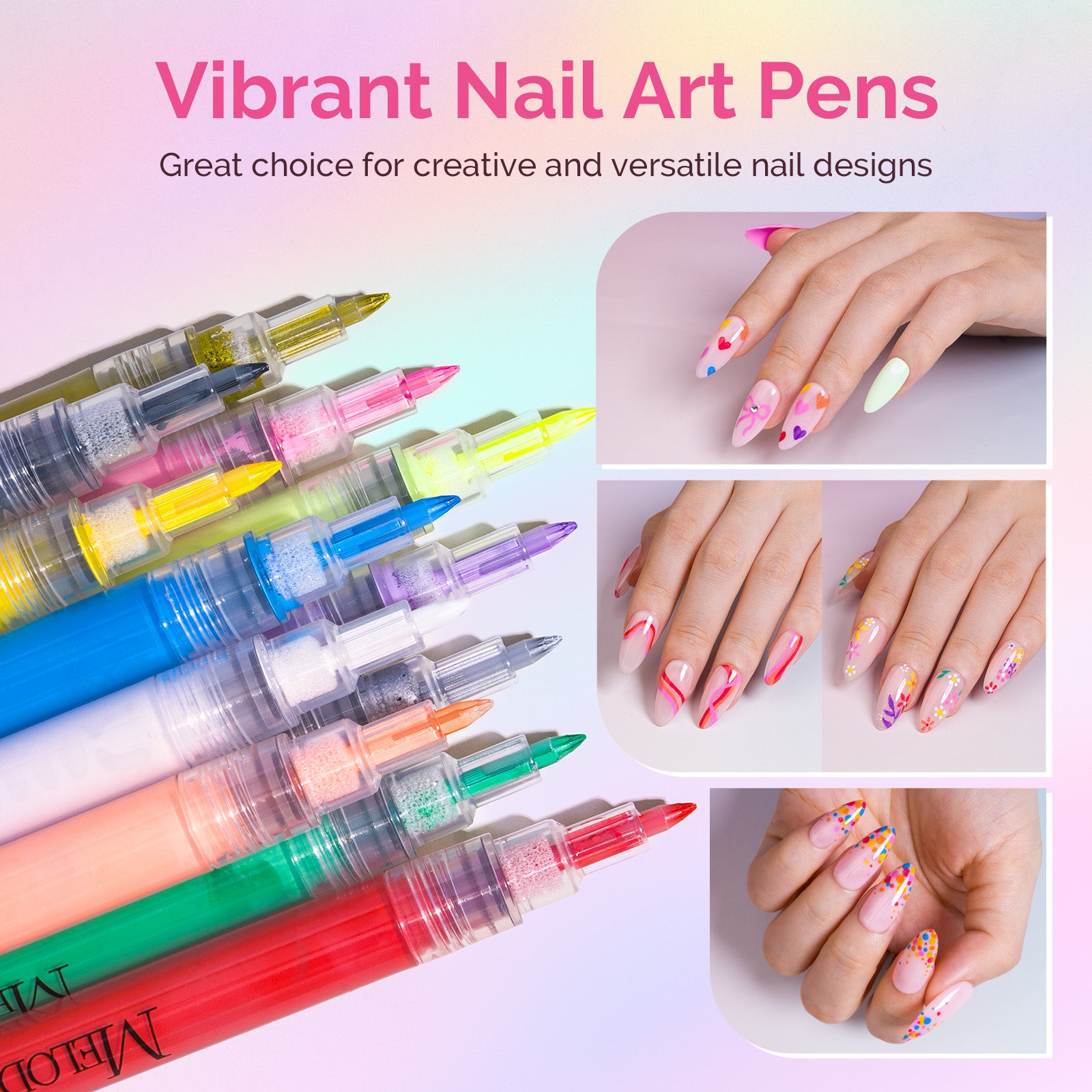 Nail Art Pens Set 12 Colors 0.7mm
