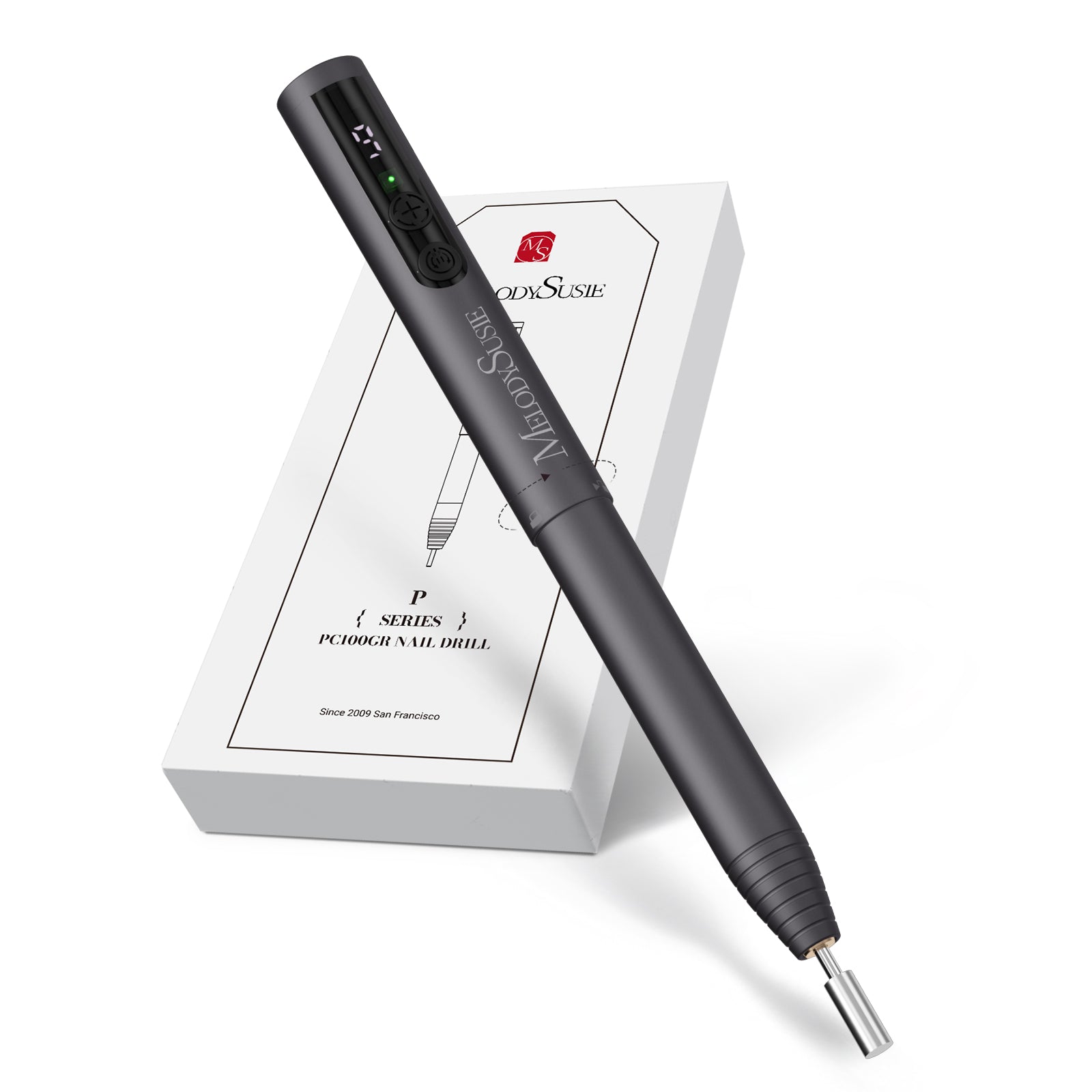 PocketNail PC100GR/PC100G Pen-Shaped Portable Nail Drill 20,000RPM