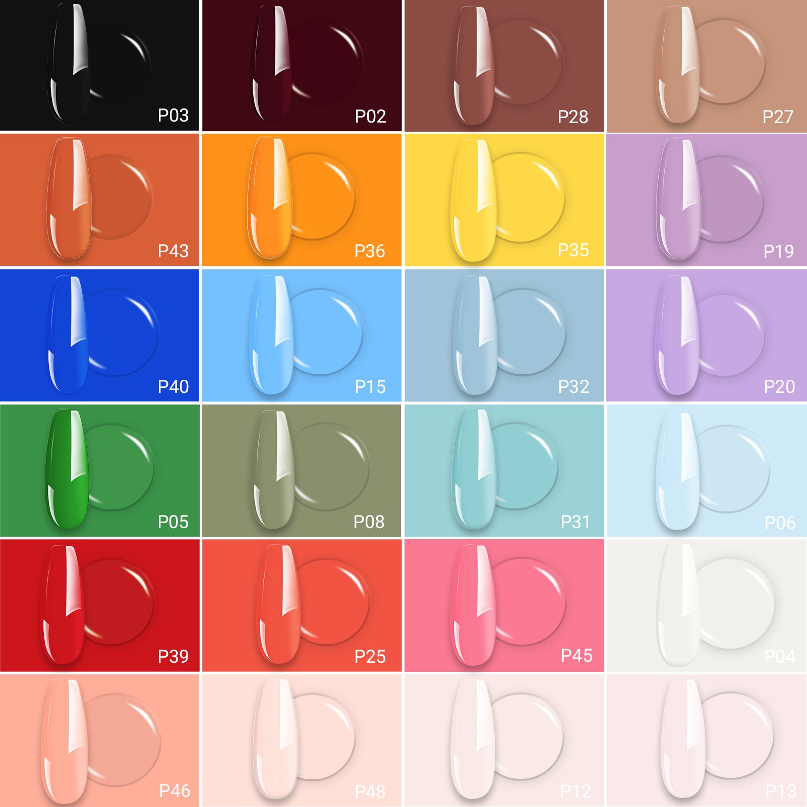 Fleurwee HEMA-Free & HPMA-Free & TPO-Free Gel Nail Polish Plant-based 0.5 fl oz/15ml - 24 Colors