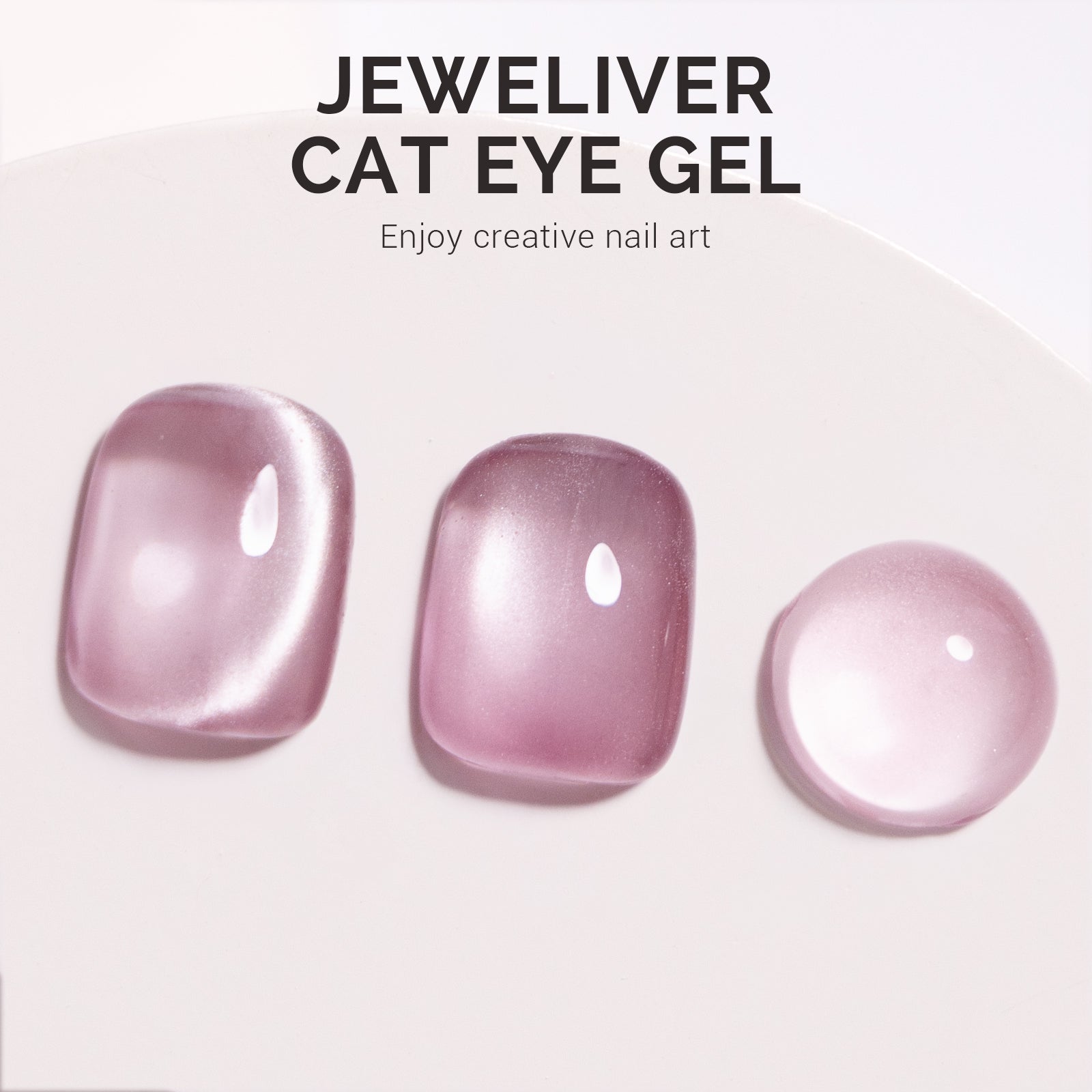 Jeweliver Cat Eye Gel Nail Polish 0.5 fl oz/15ml - Mist Pink B5604