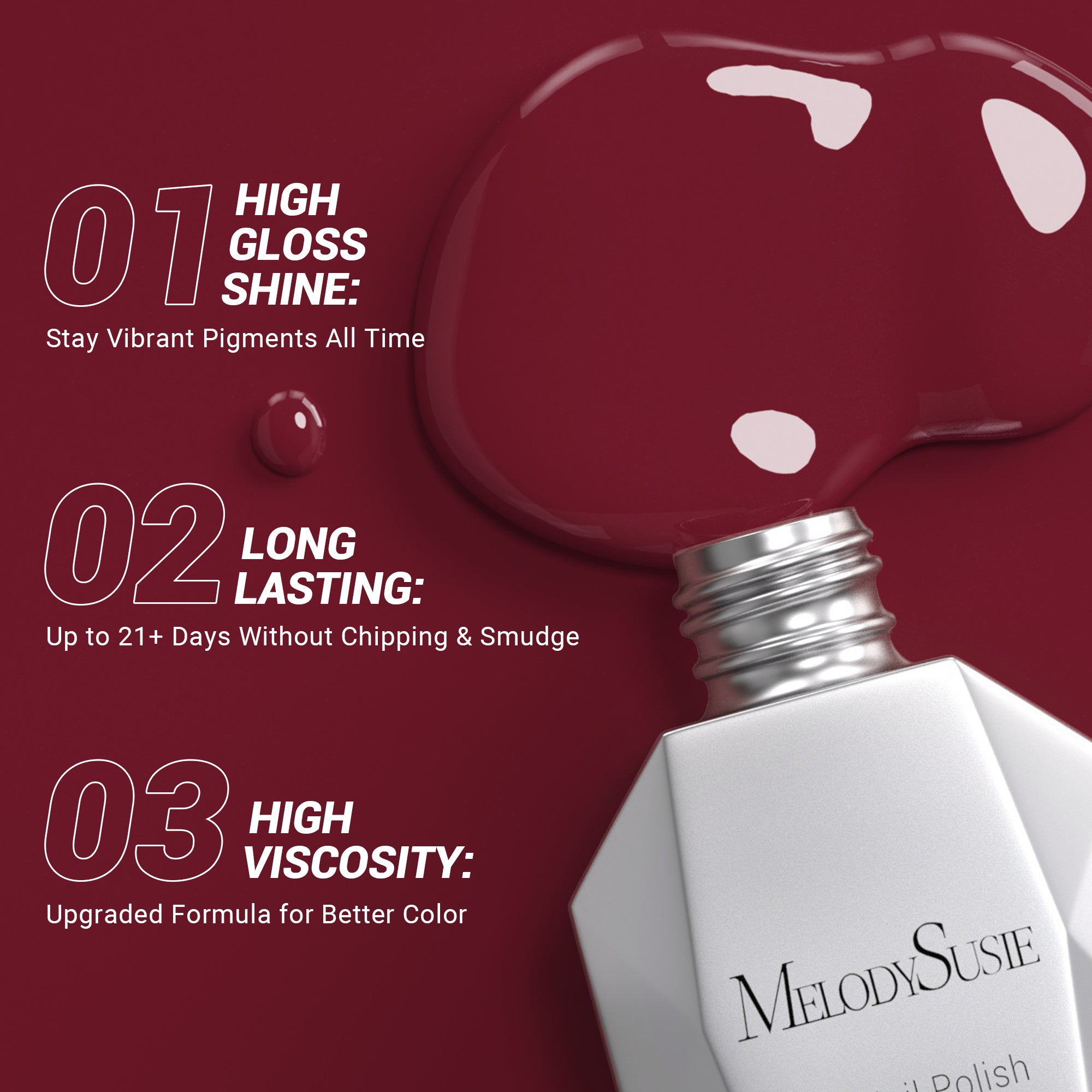 1673 Retro Sport Red - TPO-Free Thick Gel Nail Polish(15ml)