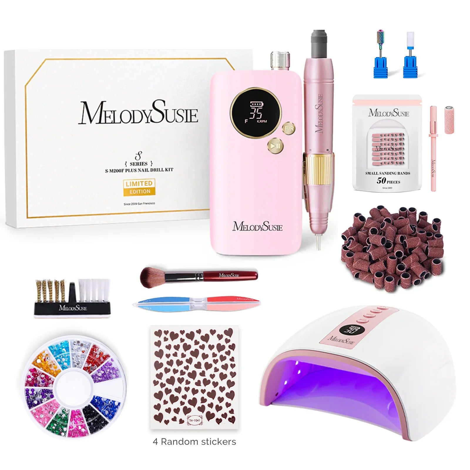 SM200F Plus Rechargeable 35,000RPM Nail Drill Gift Box