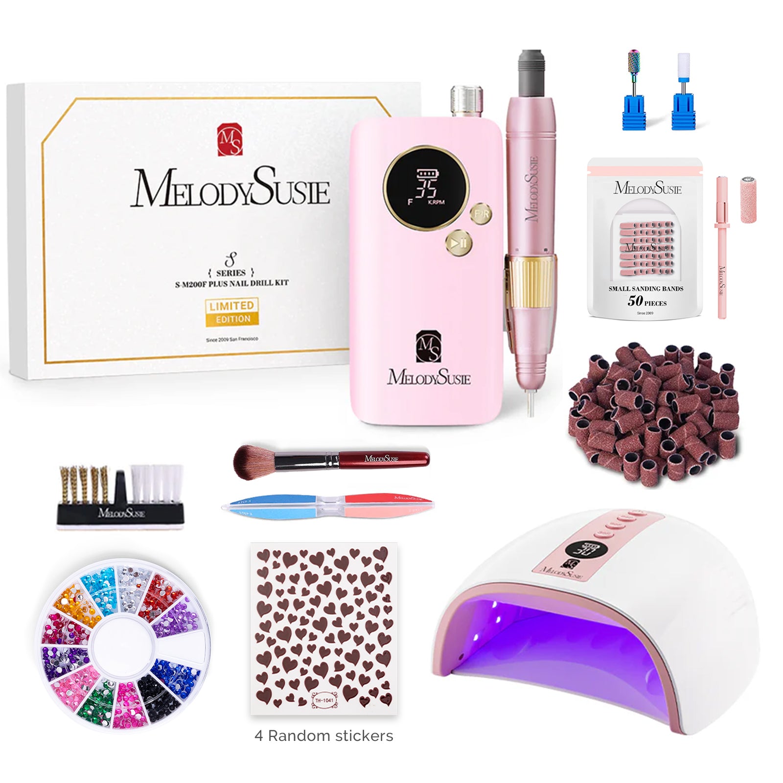 SM200F Plus Rechargeable 35000RPM Nail Drill Gift Box