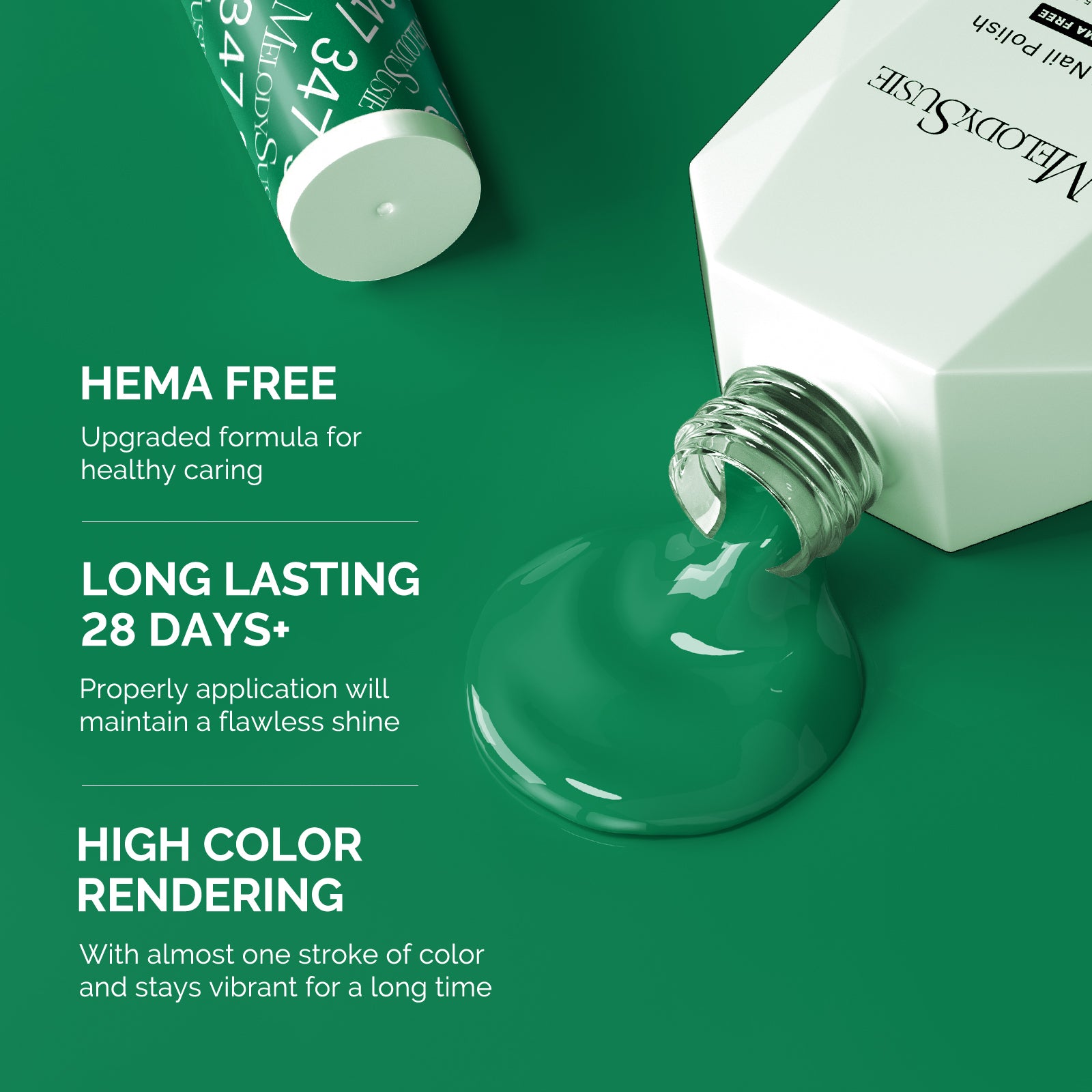 347 Fresh Green - HEMA-Free Gel Nail Polish 0.5 fl oz/15ml