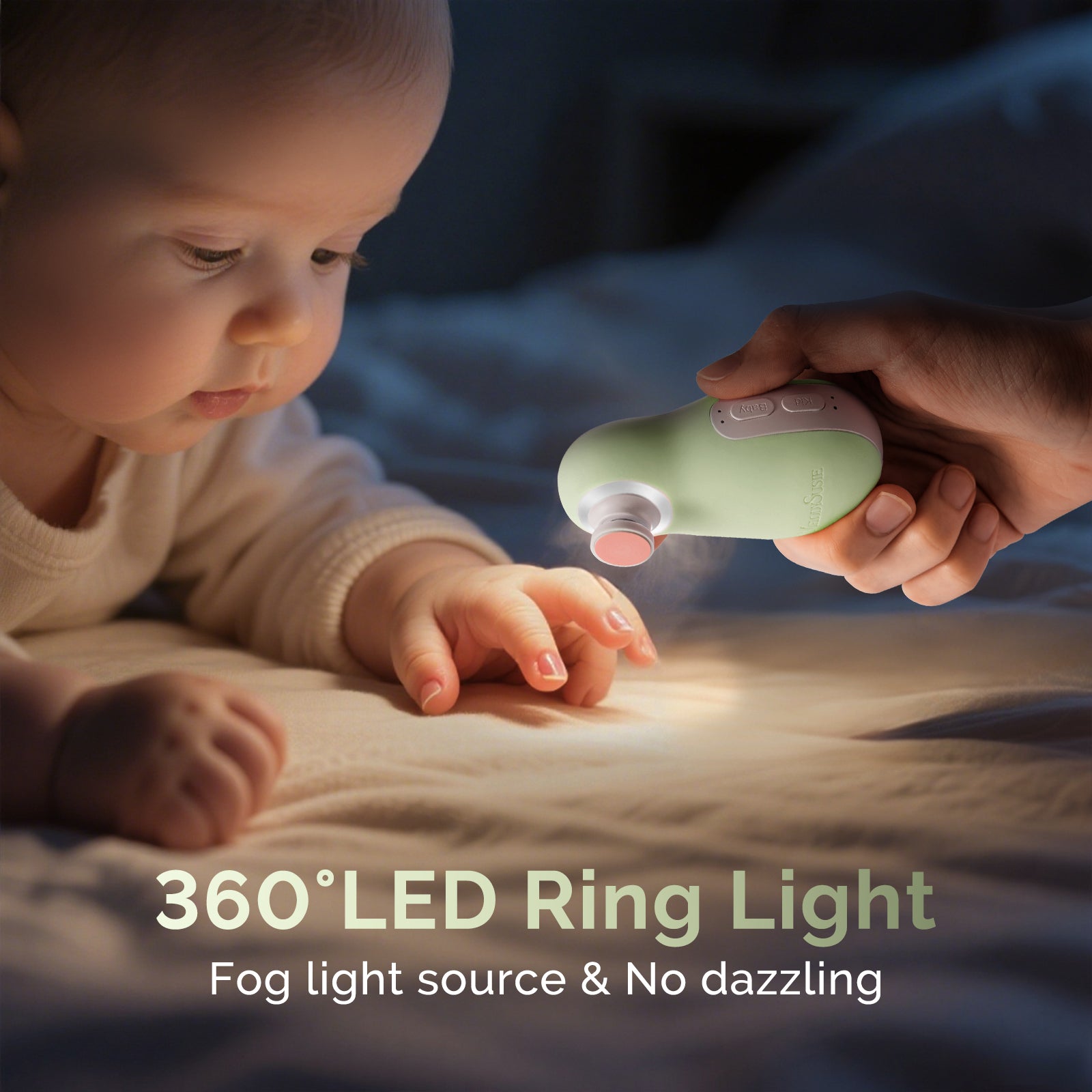 PC20F Rechargeable Baby Nail Trimmer - Green