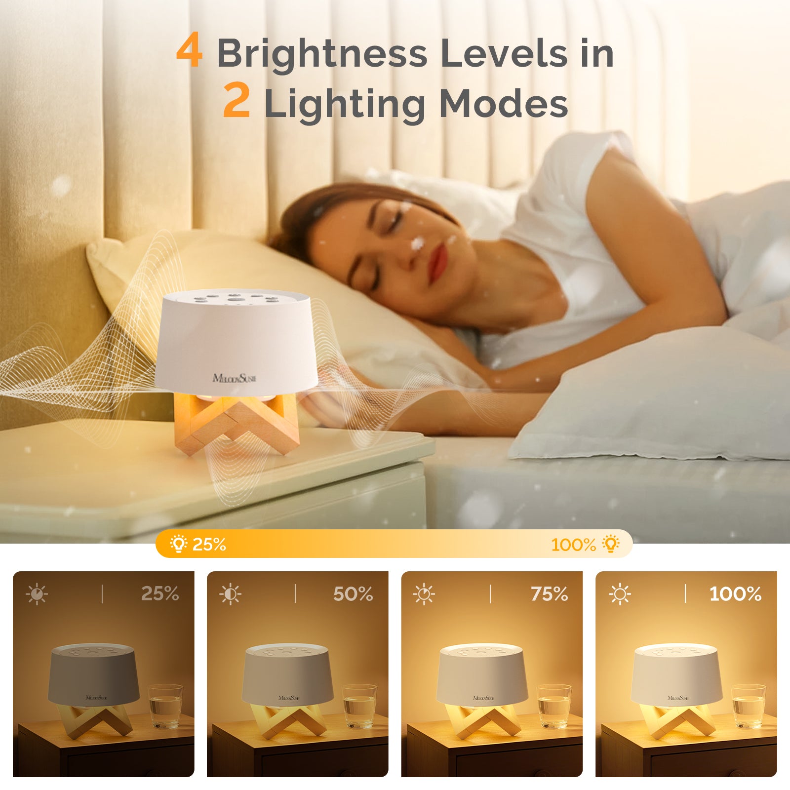 MelodySusie 31 Soothing White Noise Sounds & Night Light