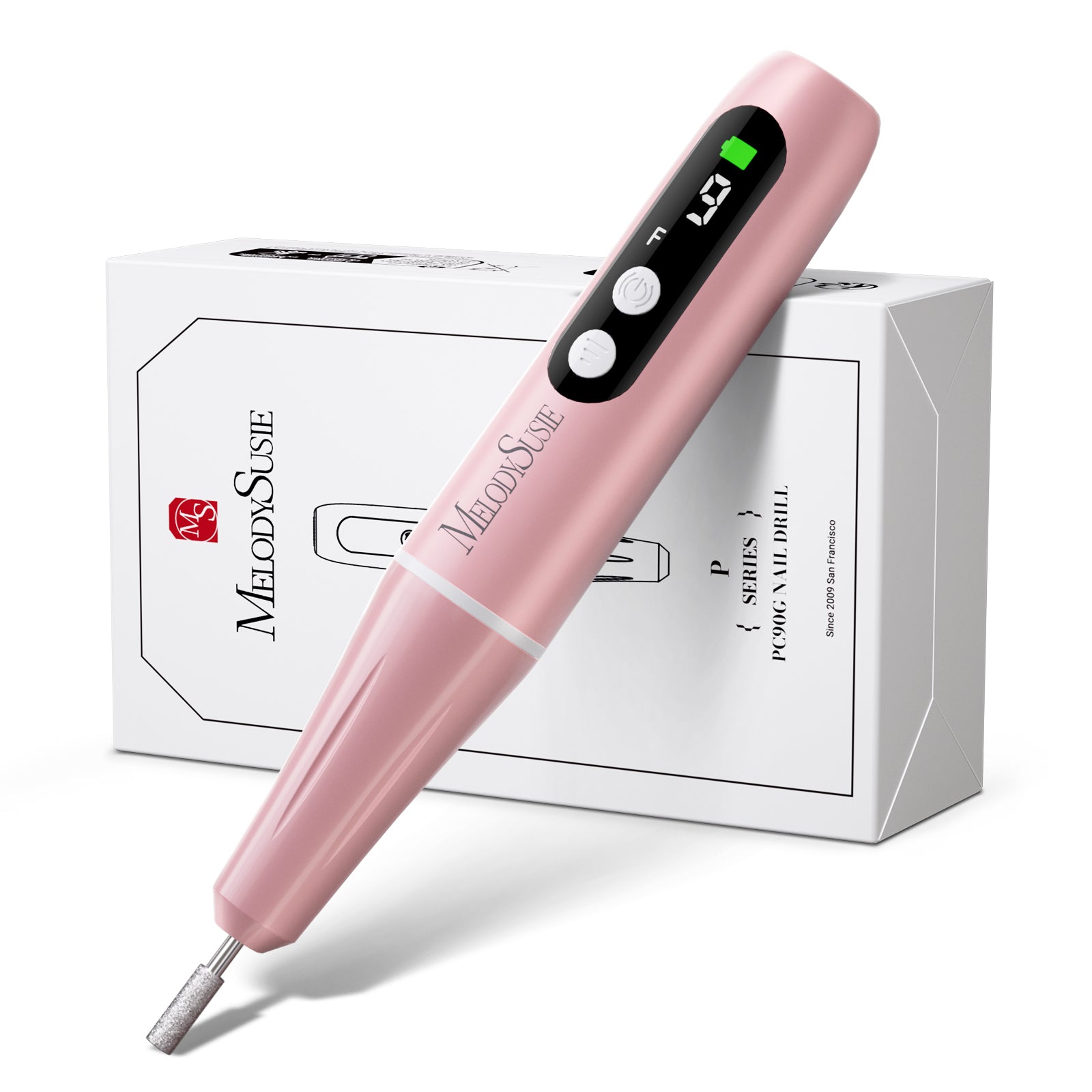 PC90G 20000RPM Portable Rechargeable Nail Drill - Pink