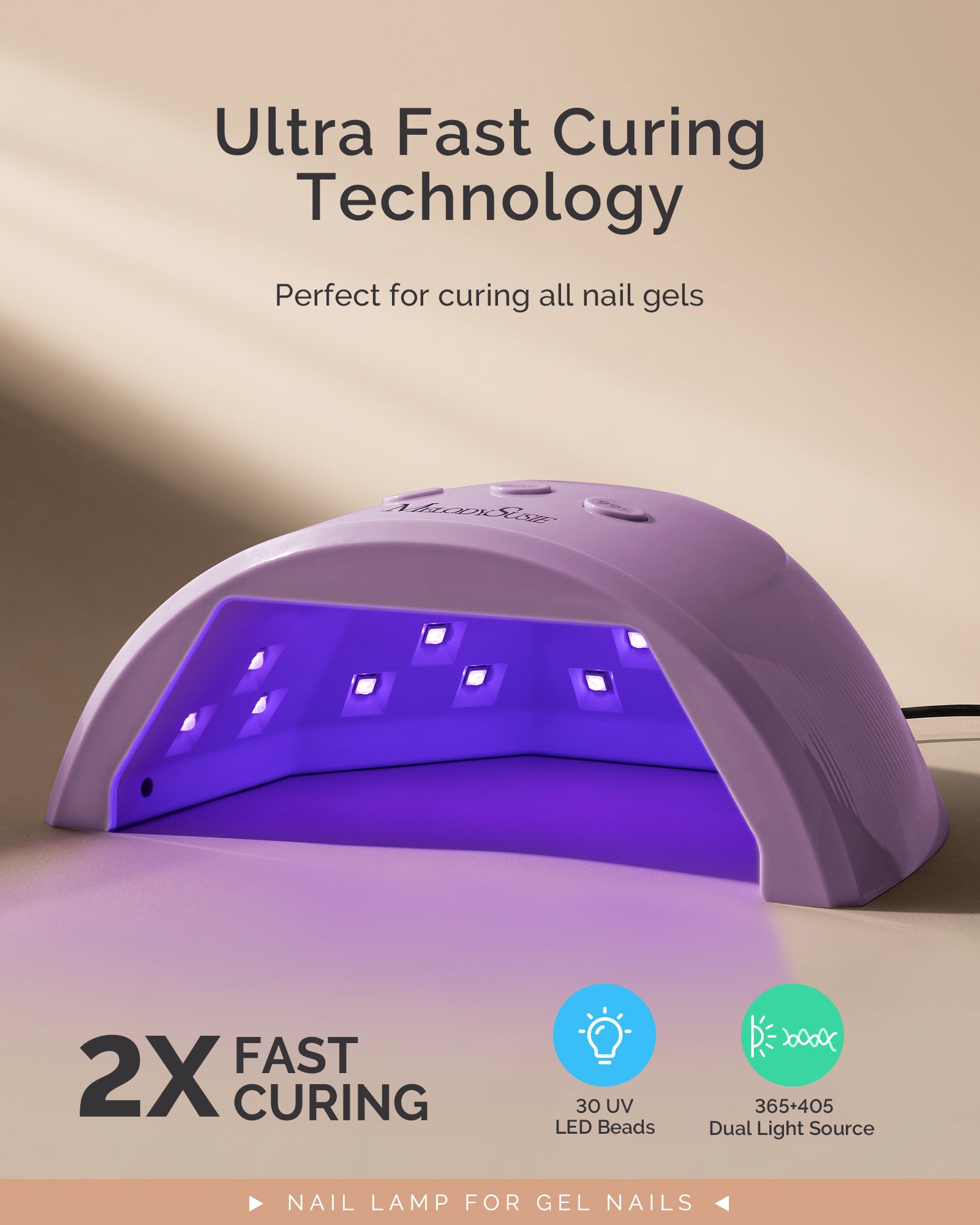 P-PLUS30F UV/LED Nail Lamp - Purple