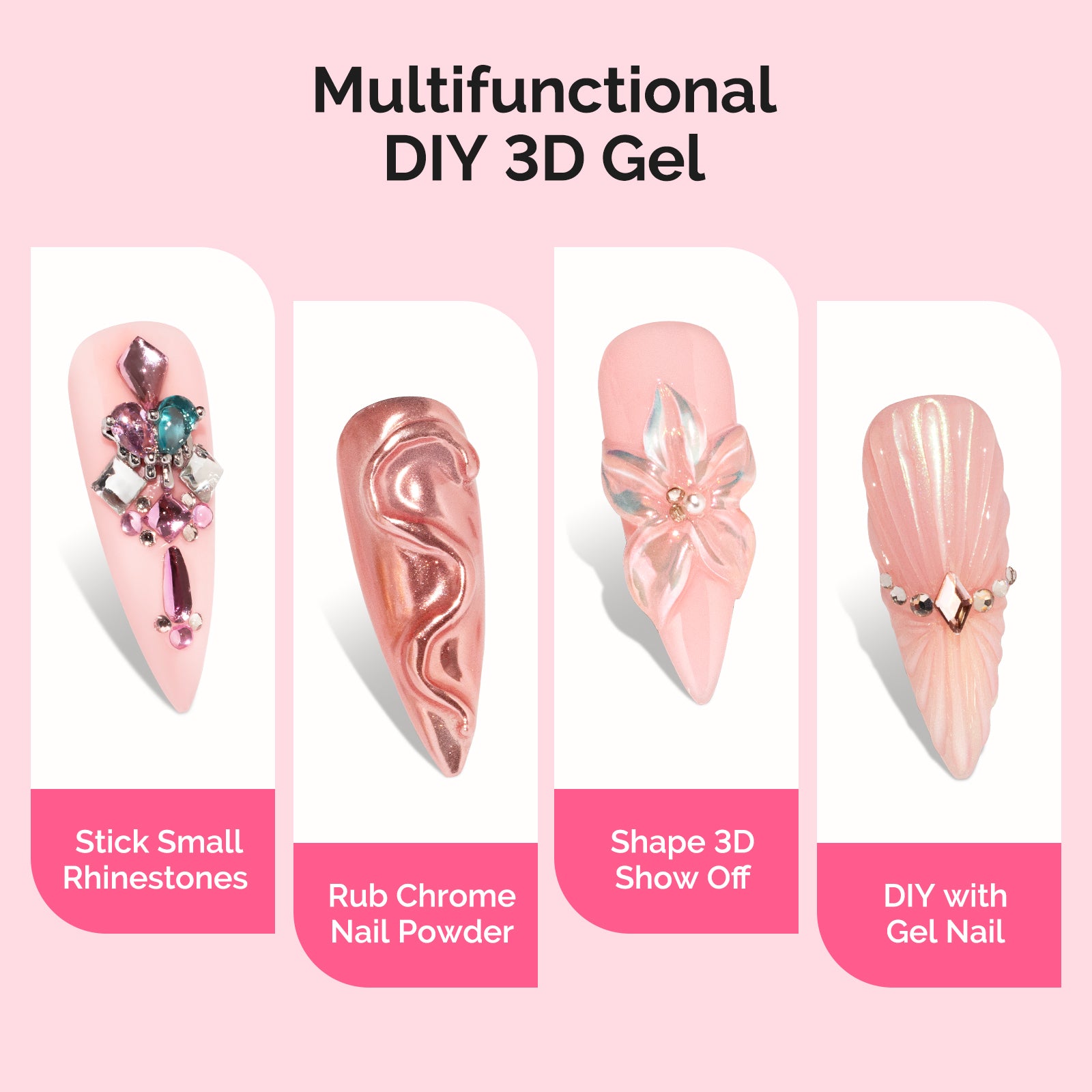 3D Sculpting Clear Nail Glue Gel