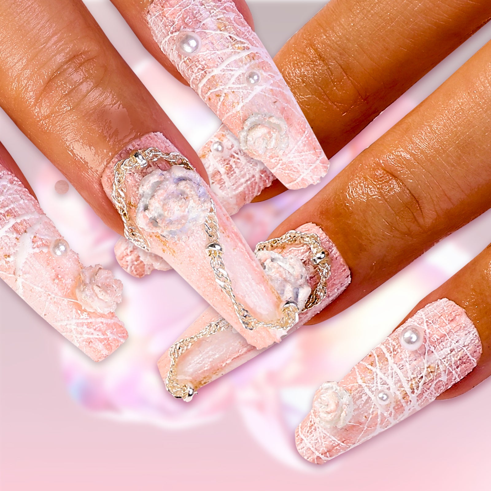 Twilight Rose Manor Coffin Deep Press On Nails