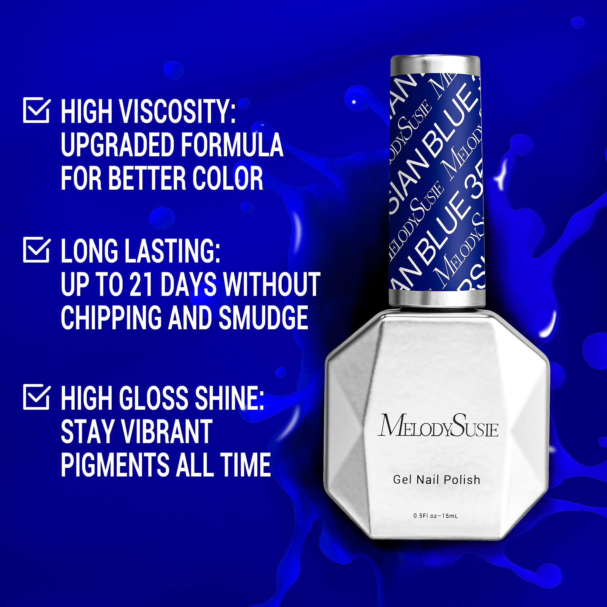 359 Persian Blue - TPO-Free Thick Gel Nail Polish(15ml)