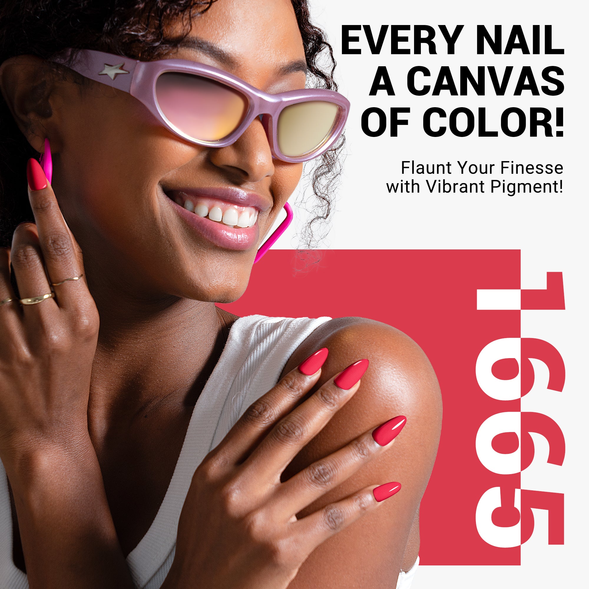 1665 Raspberry Red - TPO-Free Thick Gel Nail Polish(15ml)