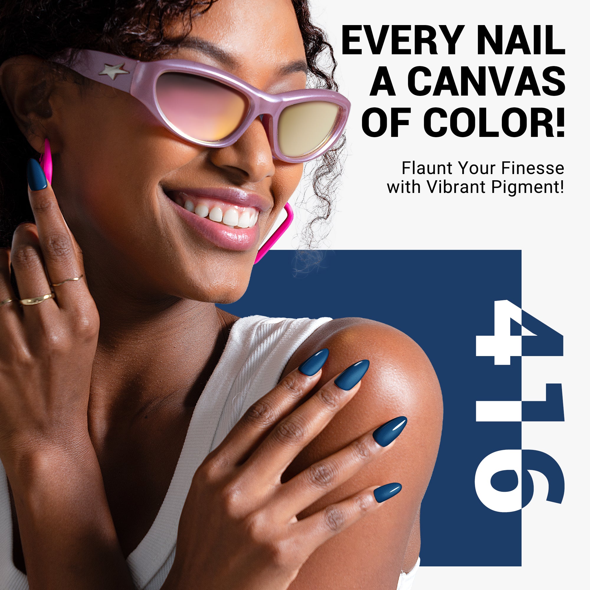 416 Blue - Gel Nail Polish(15ml)