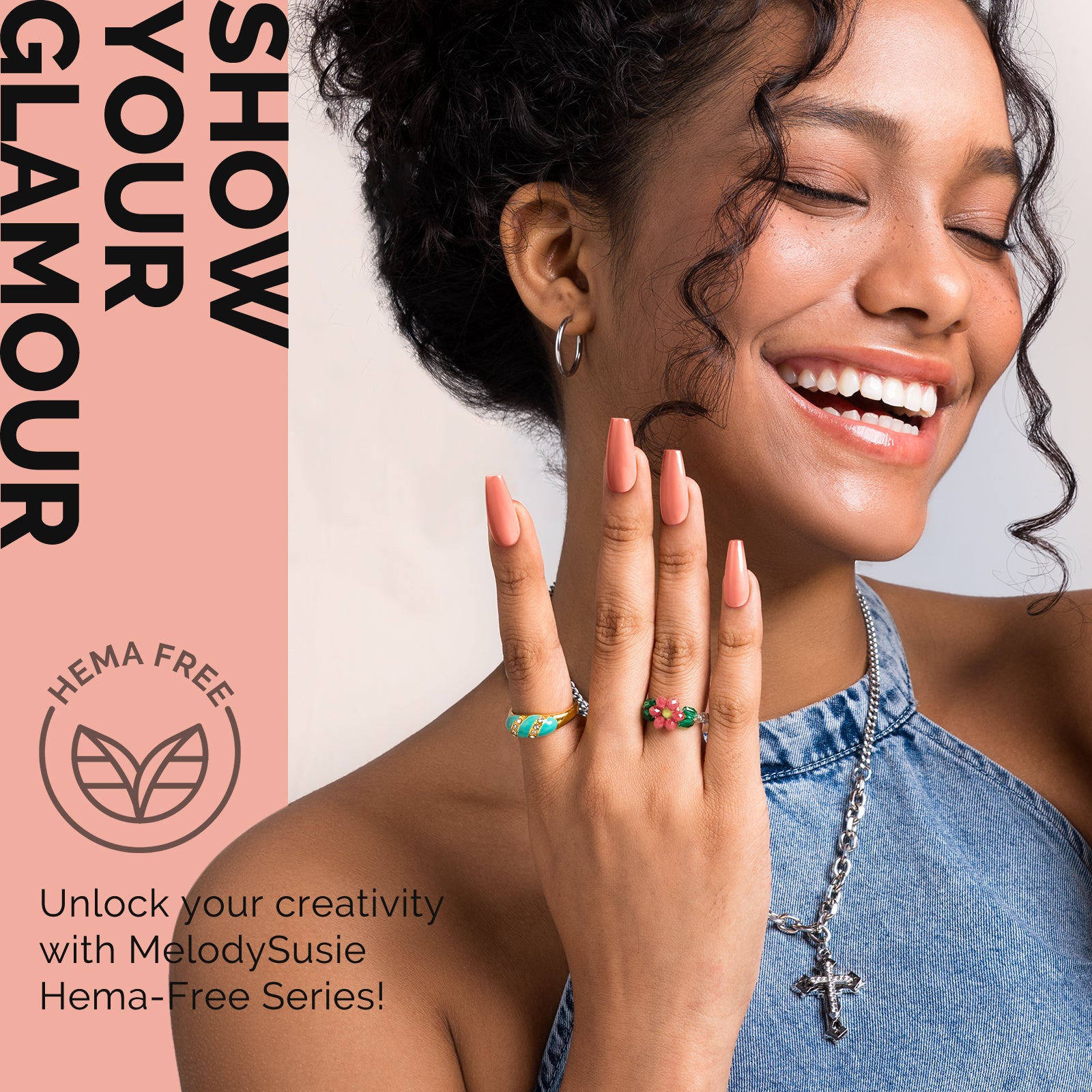 HEMA-Free Gel Nail Polish 0.5 fl oz/15ml - K0521 Thick Light Orange Pink