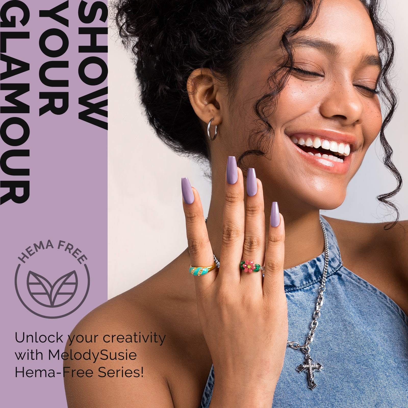 HEMA-Free Gel Nail Polish 0.5 fl oz/15ml - K0786 Thick Lavender Purple