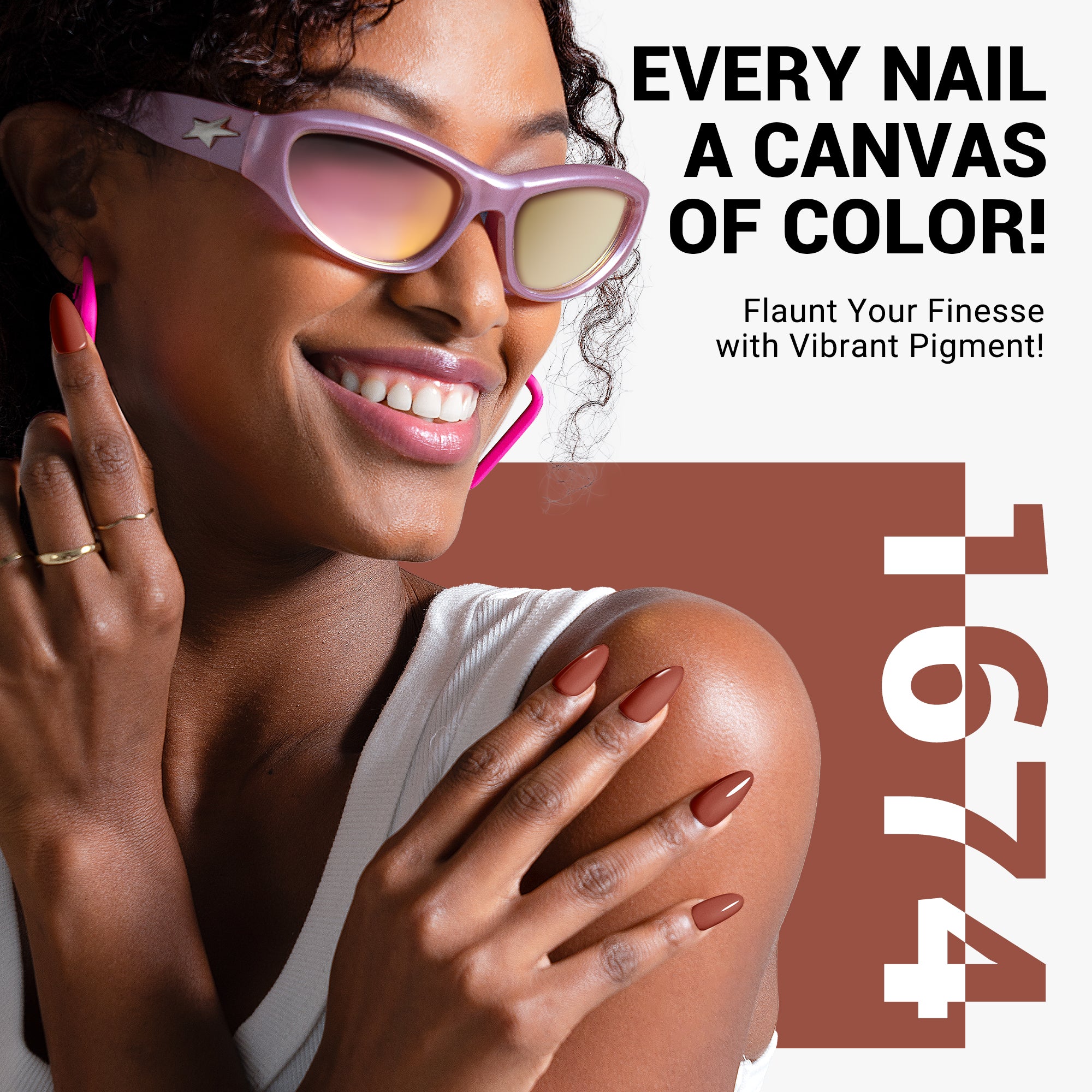 1674 Rosewood Yarn - TPO-Free Thick Gel Nail Polish(15ml)