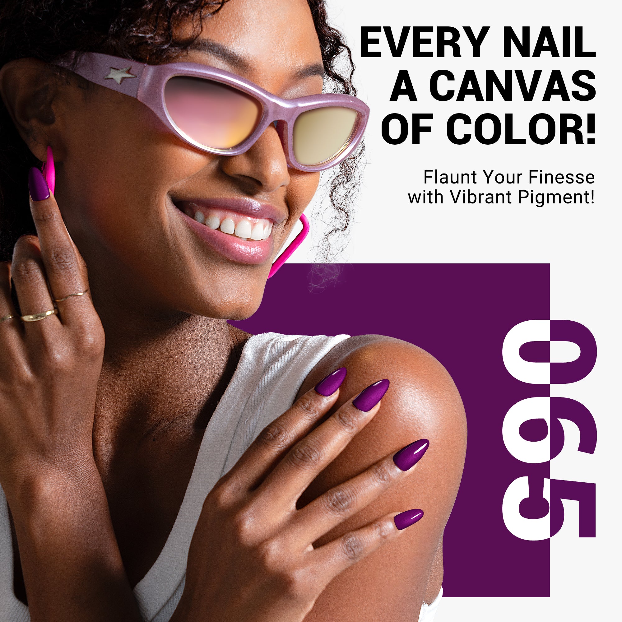 065 Dark Purple - Gel Nail Polish(15ml)