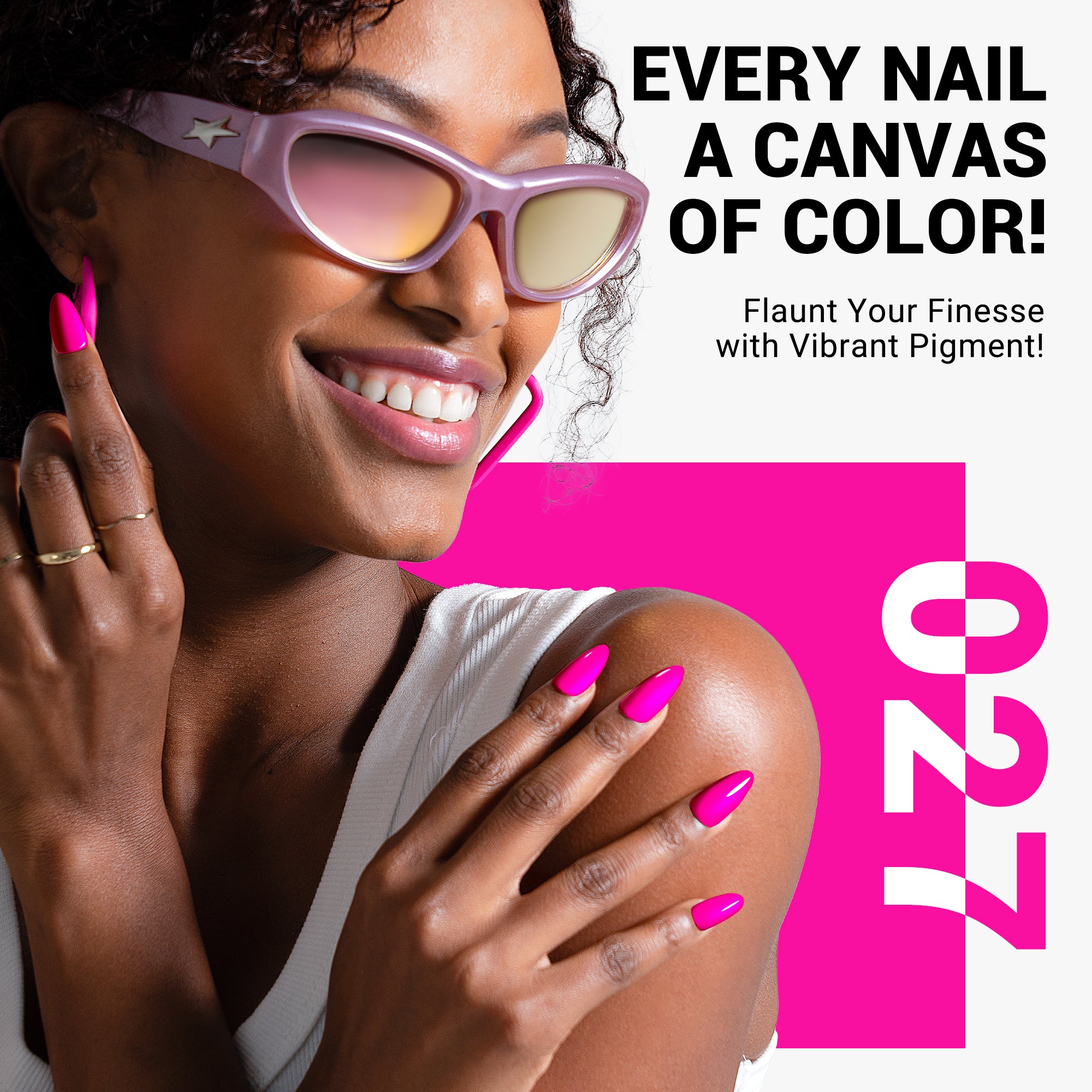 027 Neon Pink - TPO-Free Thick Gel Nail Polish(15ml)