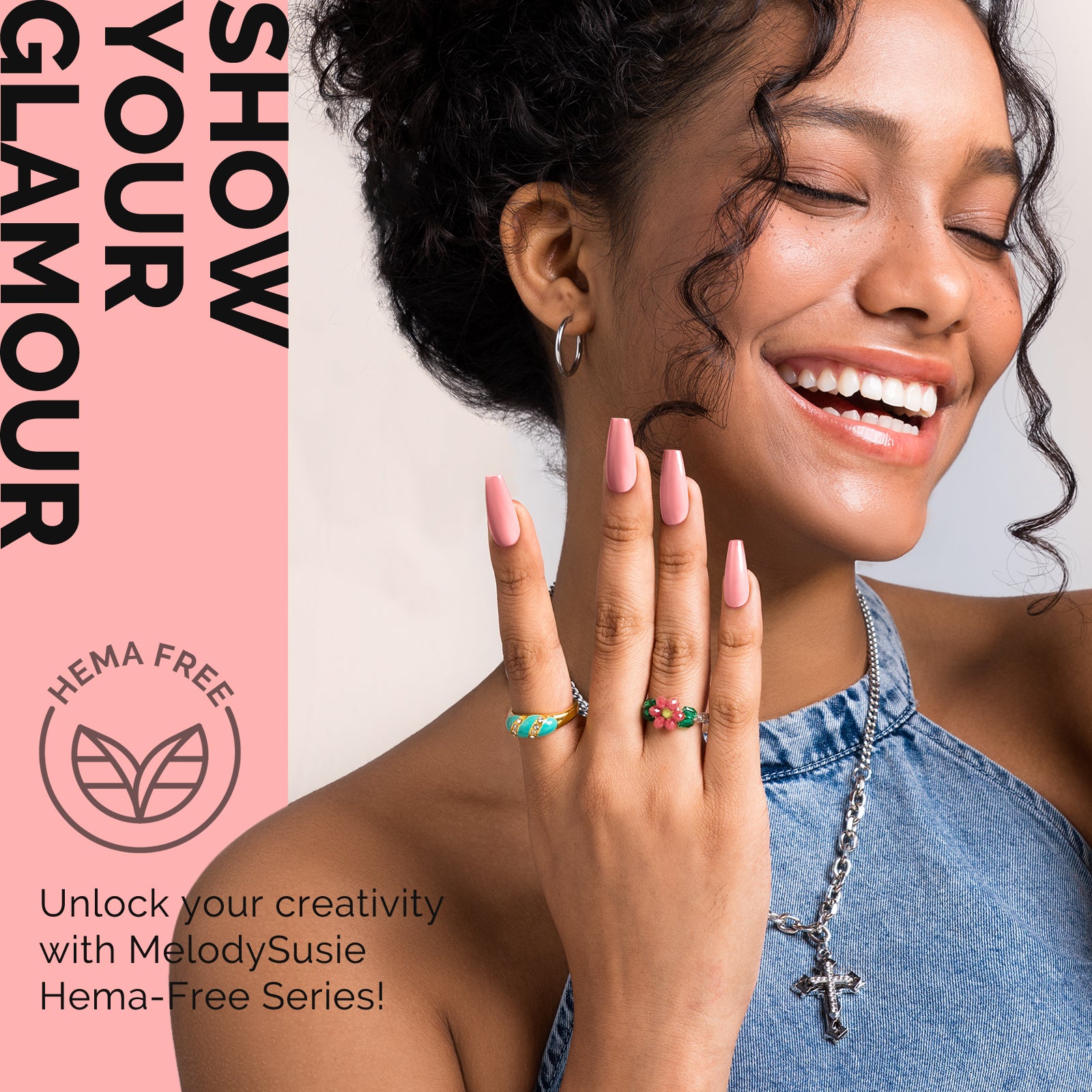 HEMA-Free Gel Nail Polish 0.5 fl oz/15ml - K1161 Thick Bright Nude Pink