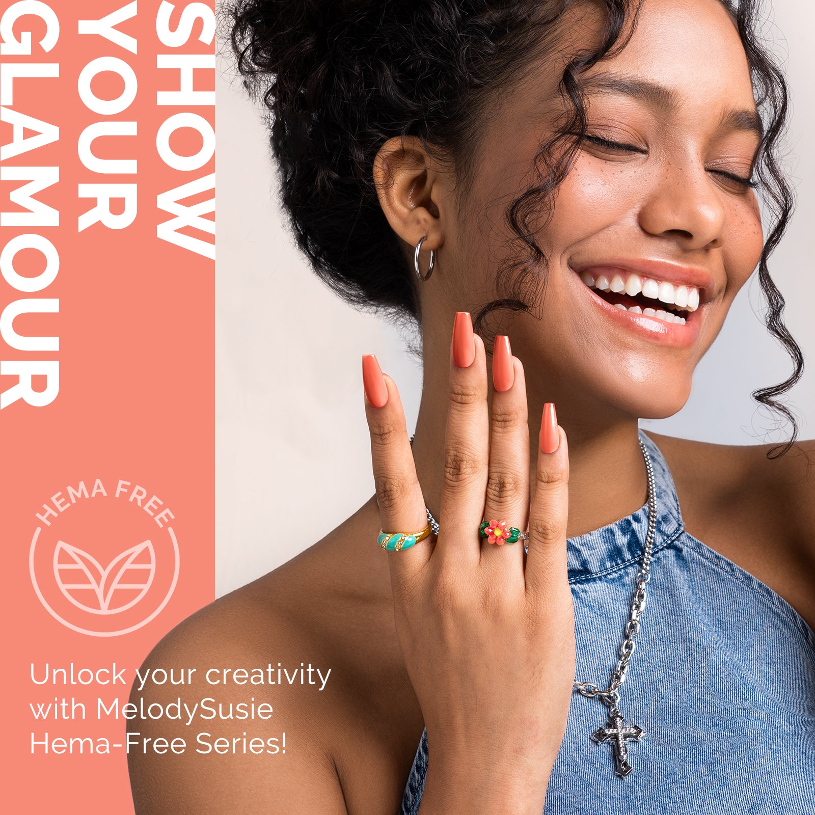 HEMA-Free Gel Nail Polish 0.5 fl oz/15ml - K1152 Thick Coral Orange