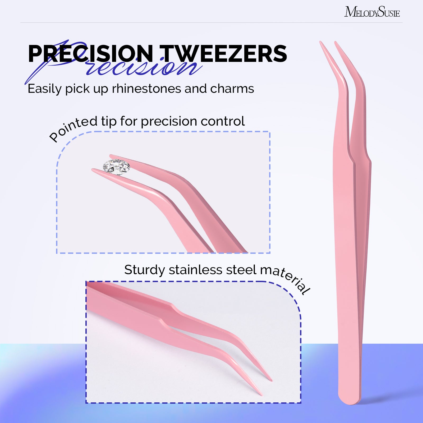 Nail Art Rhinestone Picker Tool Set - Blue & White - US ONLY