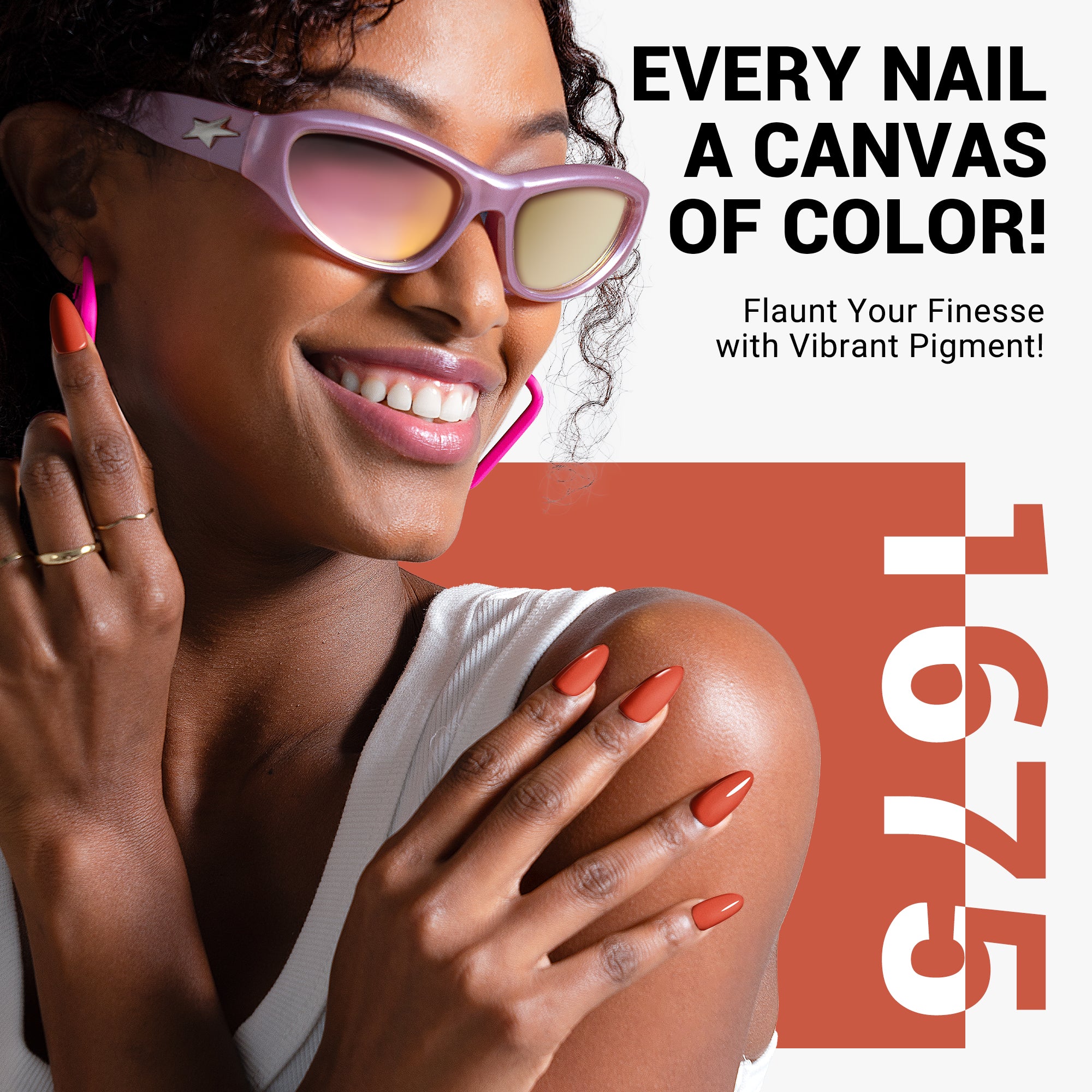 1675 Brick Red Orange - TPO-Free Thick Gel Nail Polish(15ml)