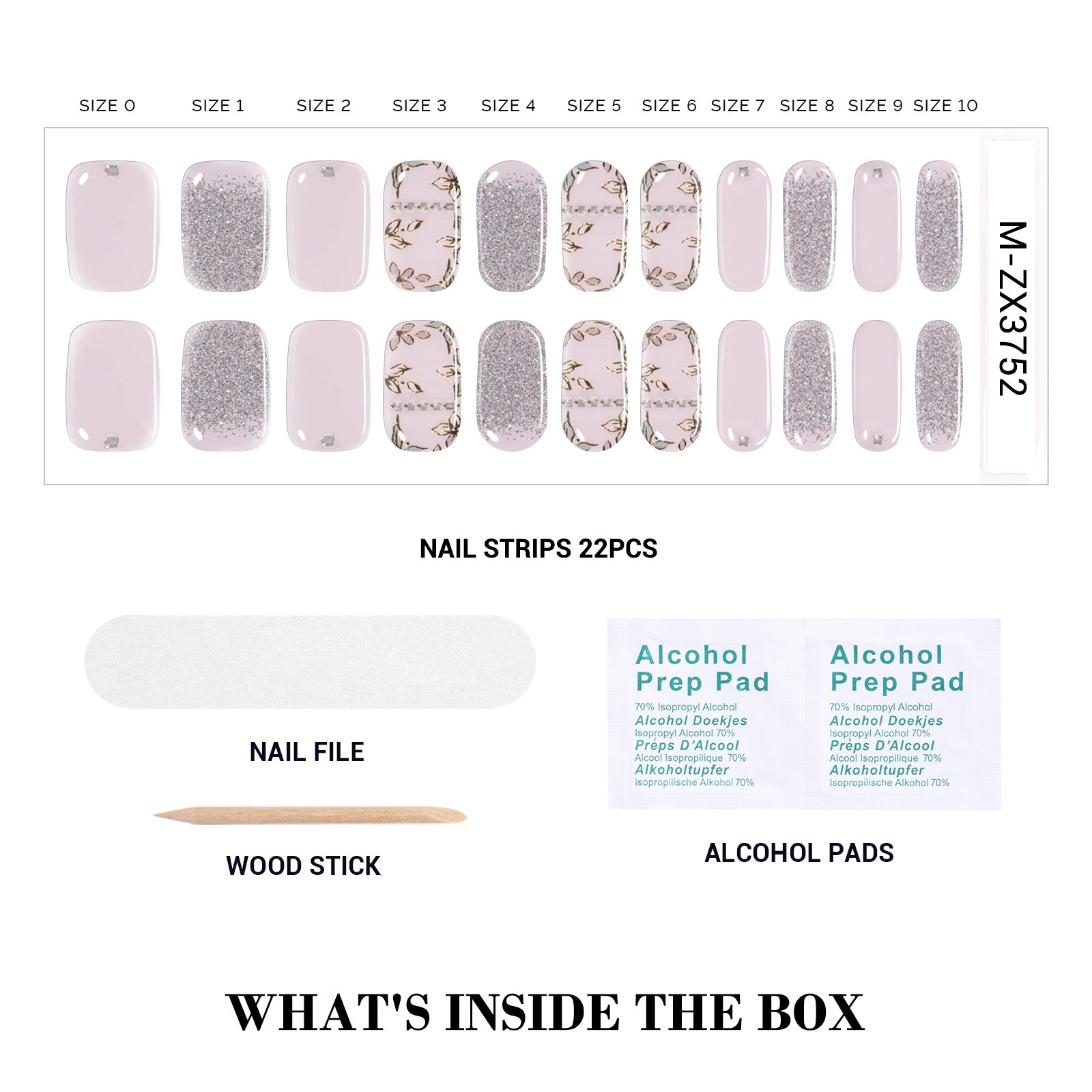 Qcoat Fully Cured Gel Nail Strips - Nude Fresh(US ONLY)