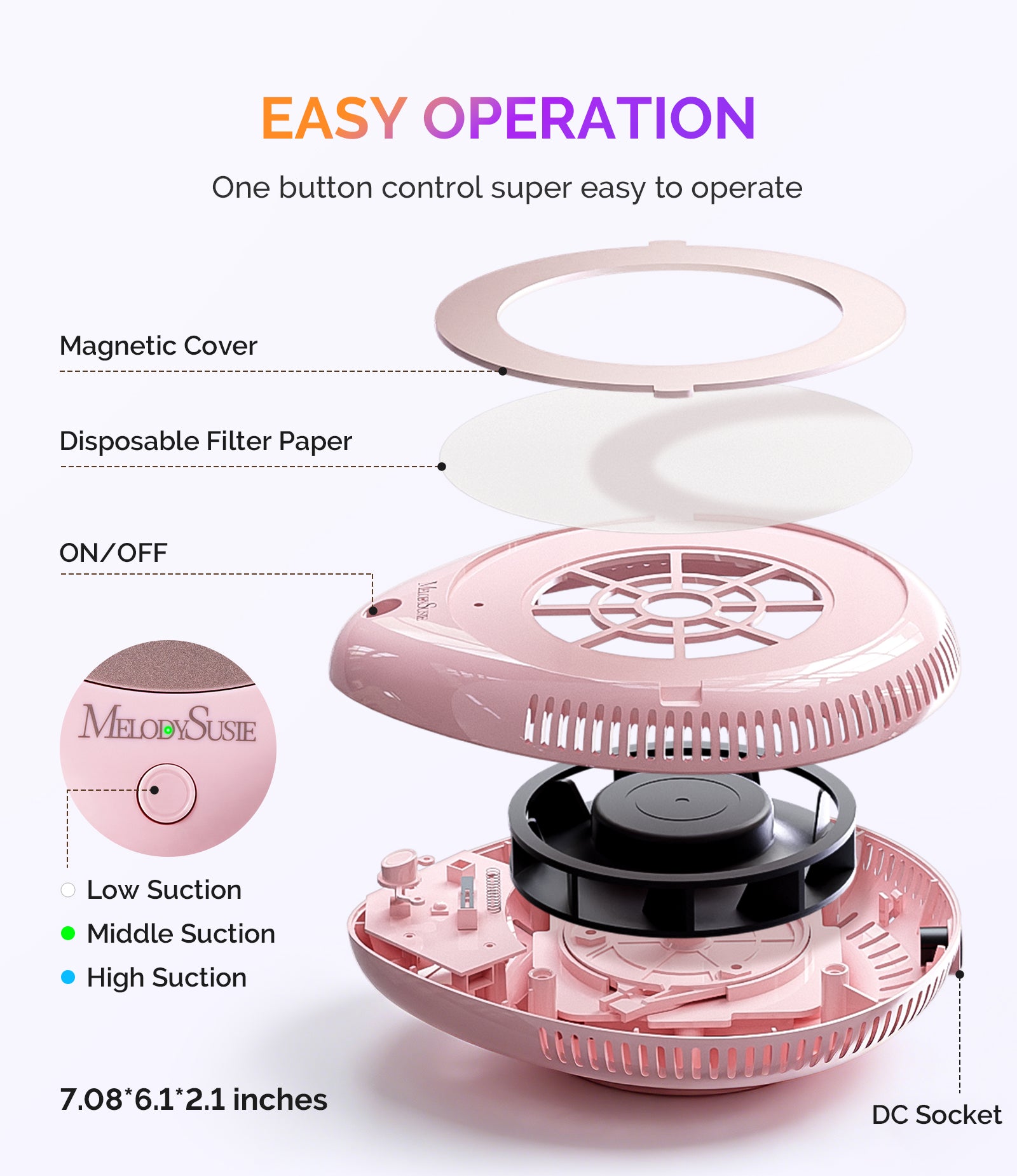 PProR Nail Dust Collector Pink Kit