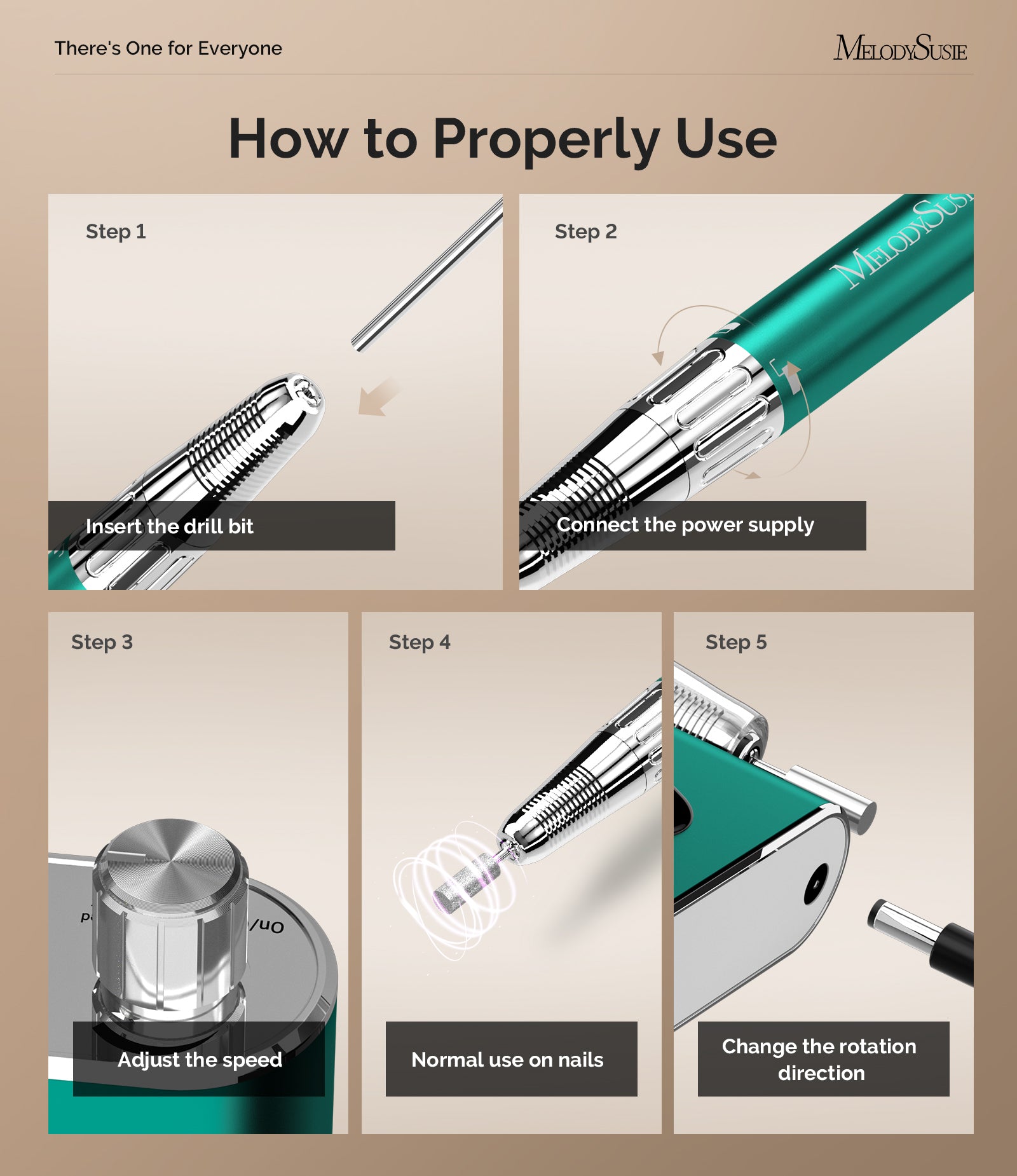 Sparkle Plus(MM400C) Rechargeable Nail Drill 35,000RPM