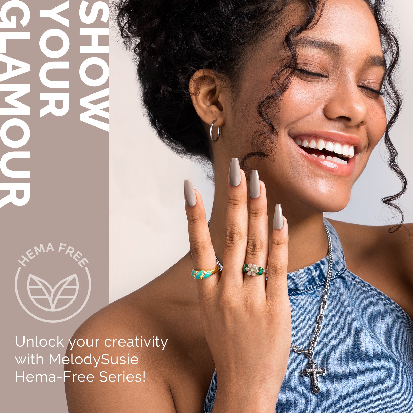 HEMA-Free Gel Nail Polish 0.5 fl oz/15ml - K0474 Thick Gray Nude