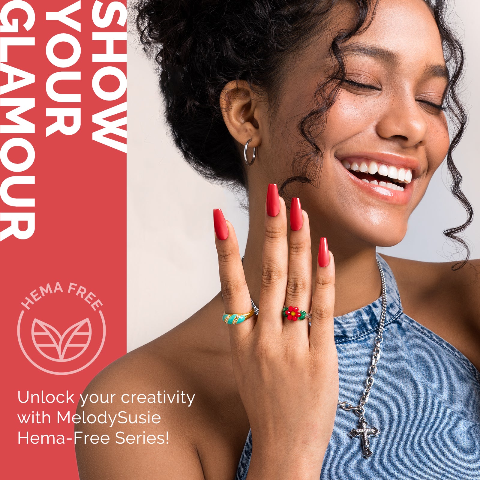 HEMA-Free Gel Nail Polish 0.5 fl oz/15ml - K1275 Thick Bright Coral Red