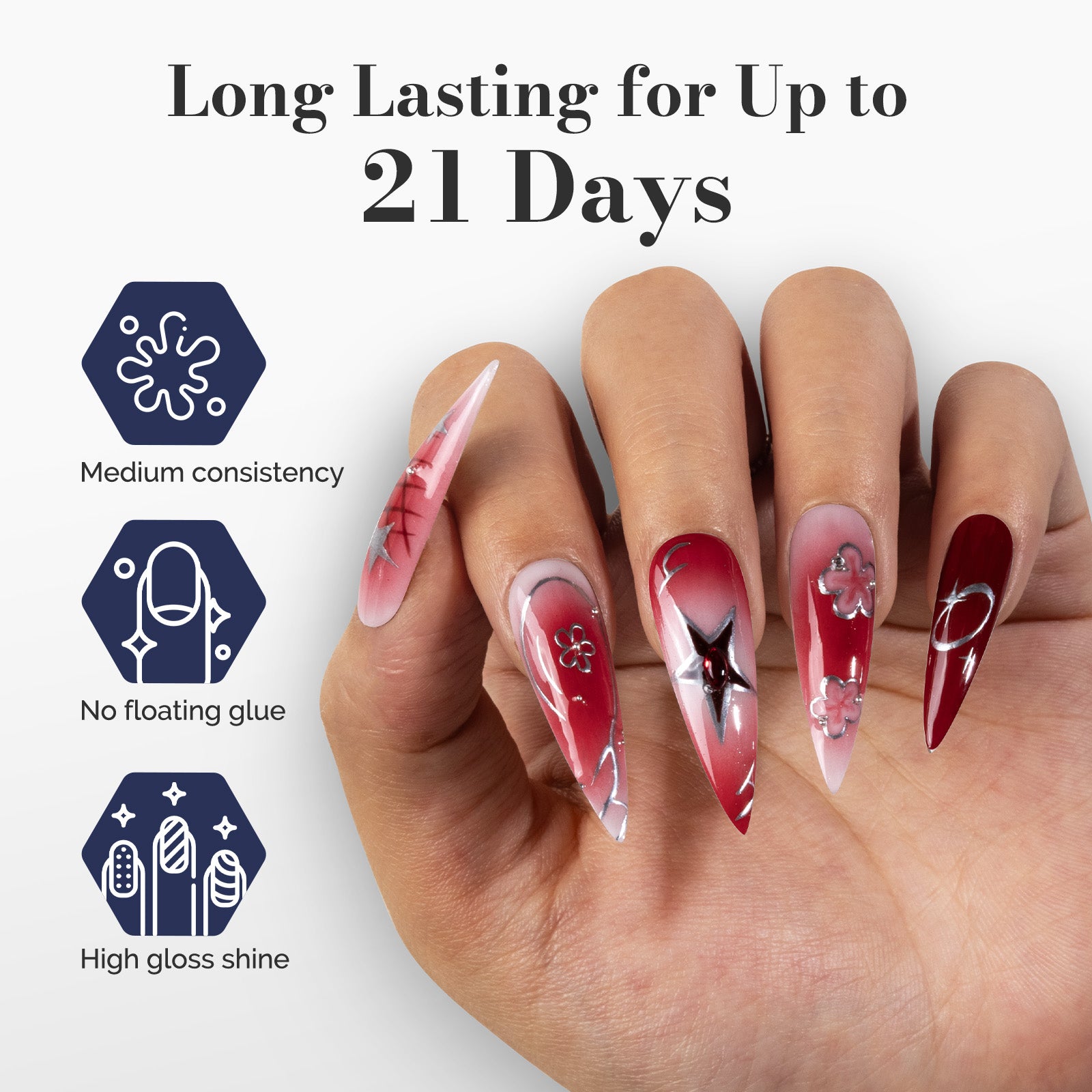 Fleurwee HEMA-Free & HPMA-Free & TPO-Free Gel Polish 2Pcs Rose Red&Bordeaux Red Brown-P02+P29