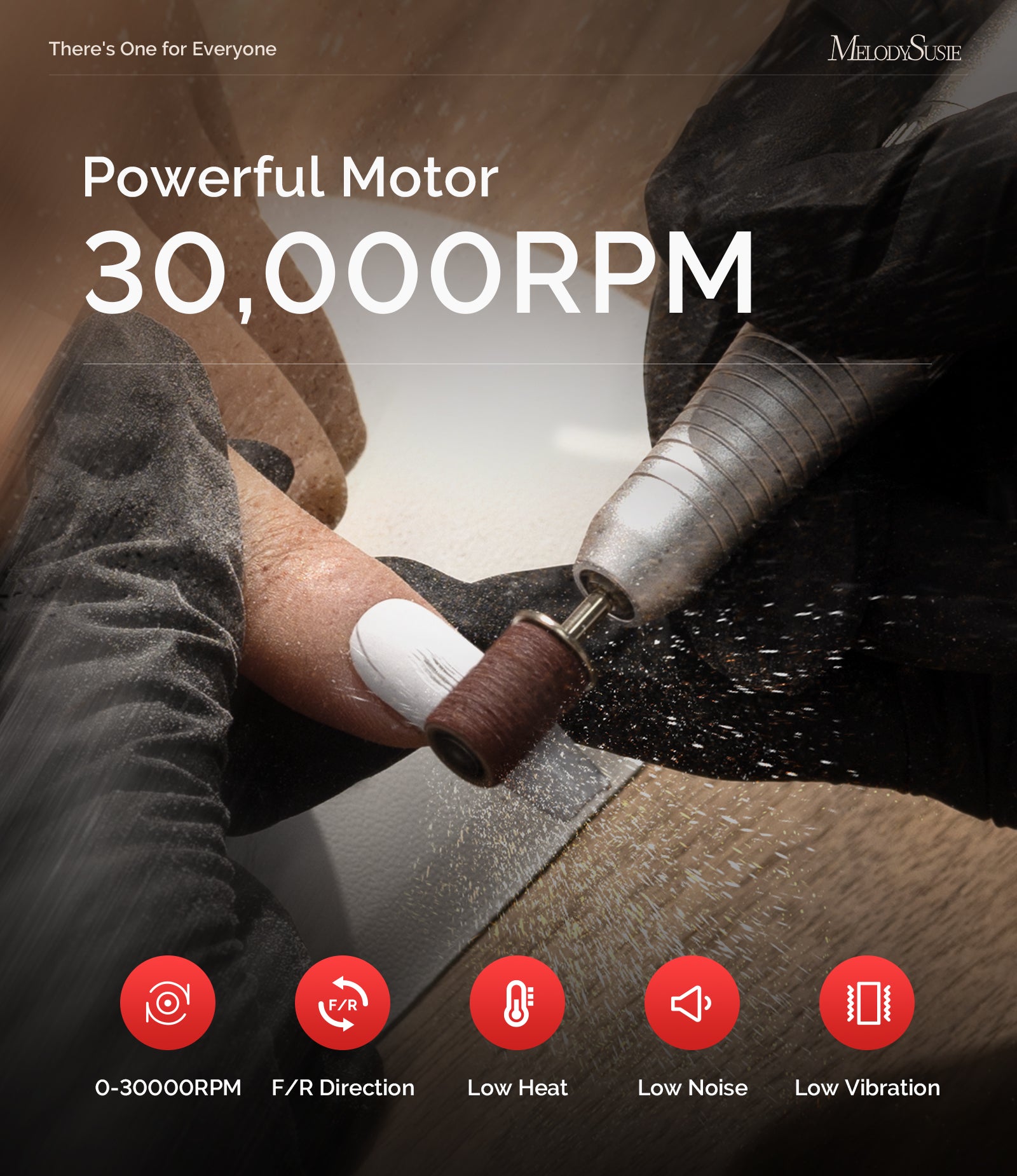 SC320G 30000RPM Rechargeable Desktop Nail Drill