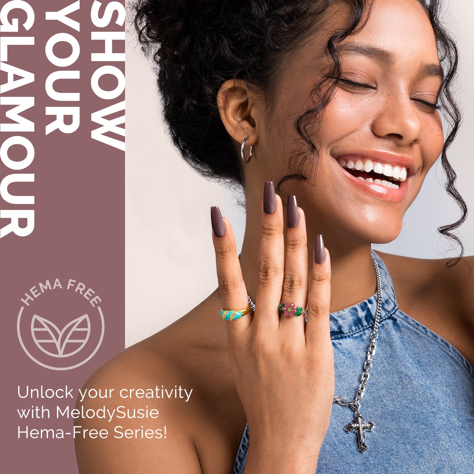 HEMA-Free Gel Nail Polish 0.5 fl oz/15ml - K0579 Thick Deep Rosy Nude