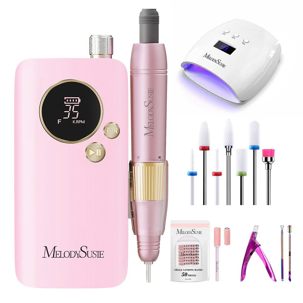 SM200F Plus Rechargeable 35,000RPM Nail Drill Set