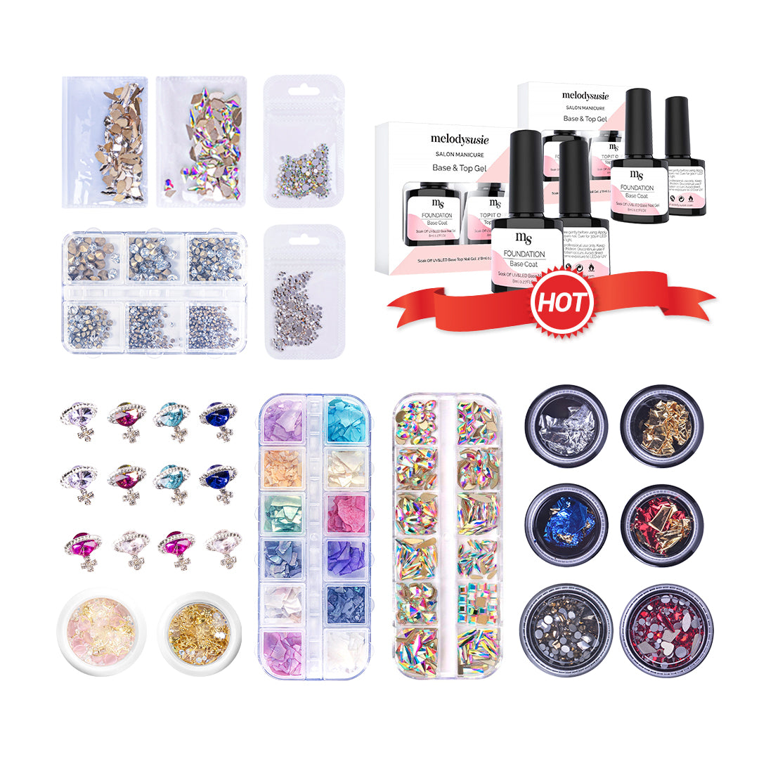 Hot-Sale Multi-Shape Nail Rhinestones Set