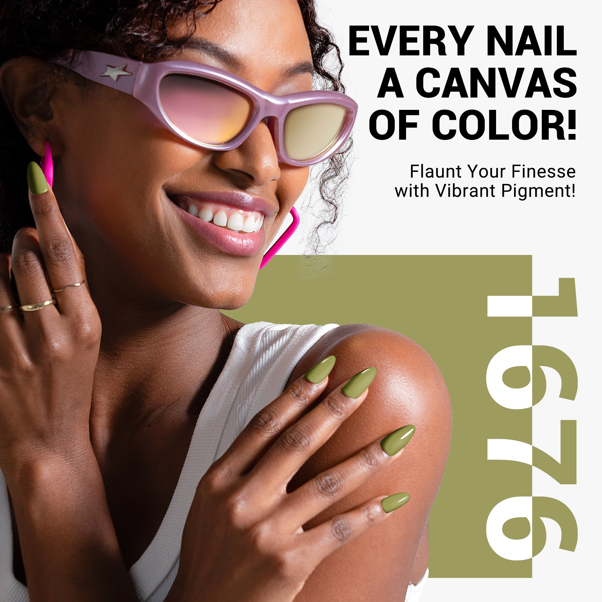1676 Camping Green - TPO-Free Thick Gel Nail Polish(15ml)