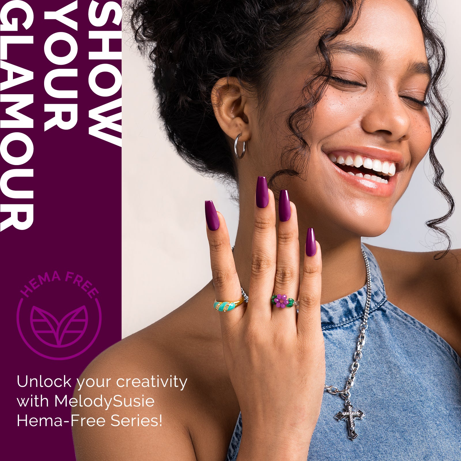 065 Passion Purple - HEMA-Free Gel Nail Polish 0.5 fl oz/15ml