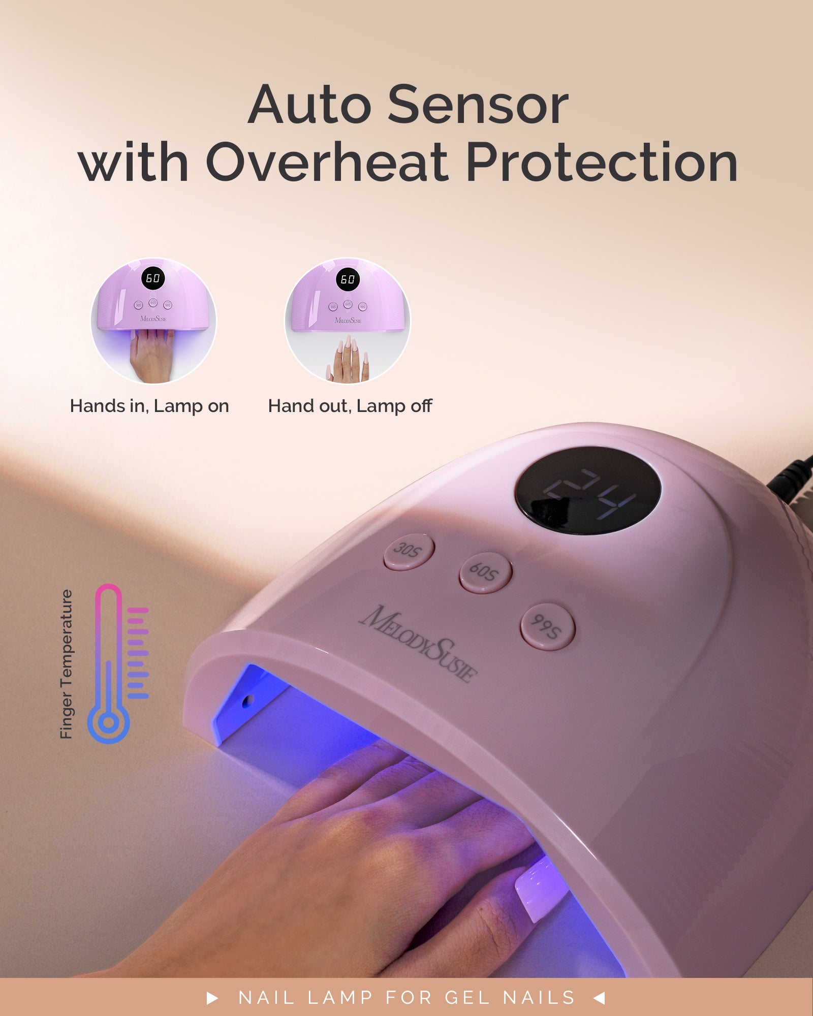 P-PLUS30F UV/LED Nail Lamp - Purple