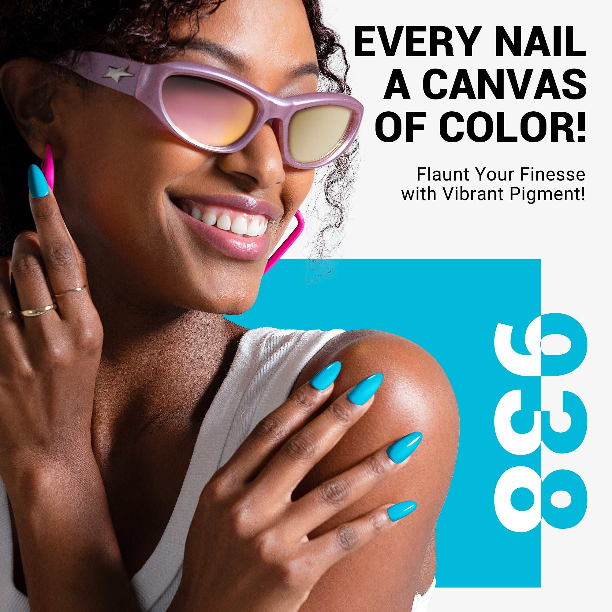 938 Fair Isle Knit Blue - TPO-Free Thick Gel Nail Polish(15ml)